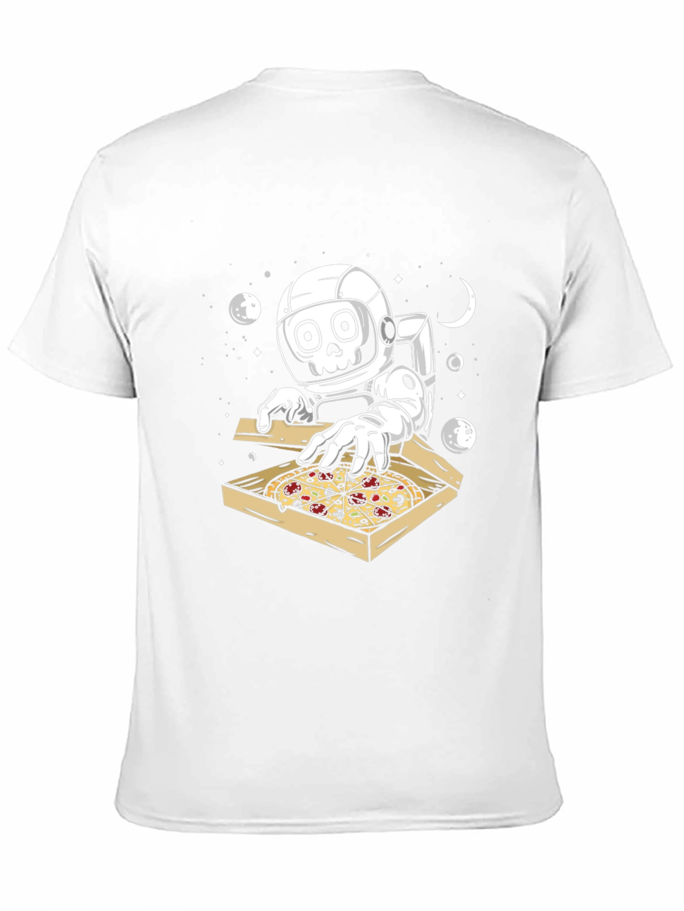 Astronaut Pizza Lover Graphic T-Shirt