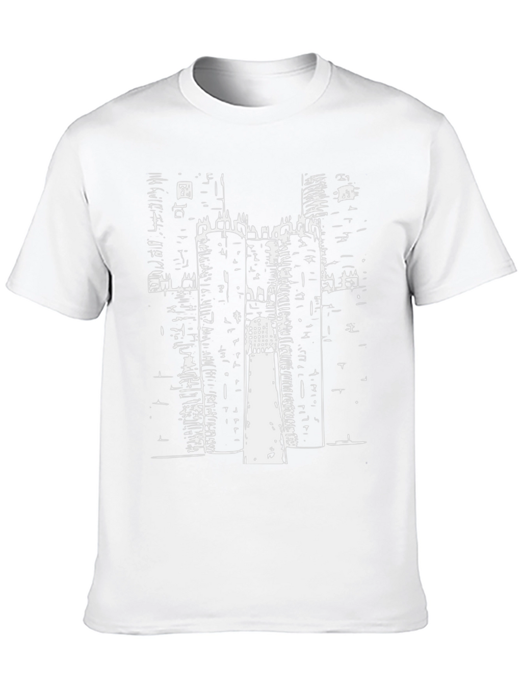 Black Castle Print Tee - Graphic T-Shirt