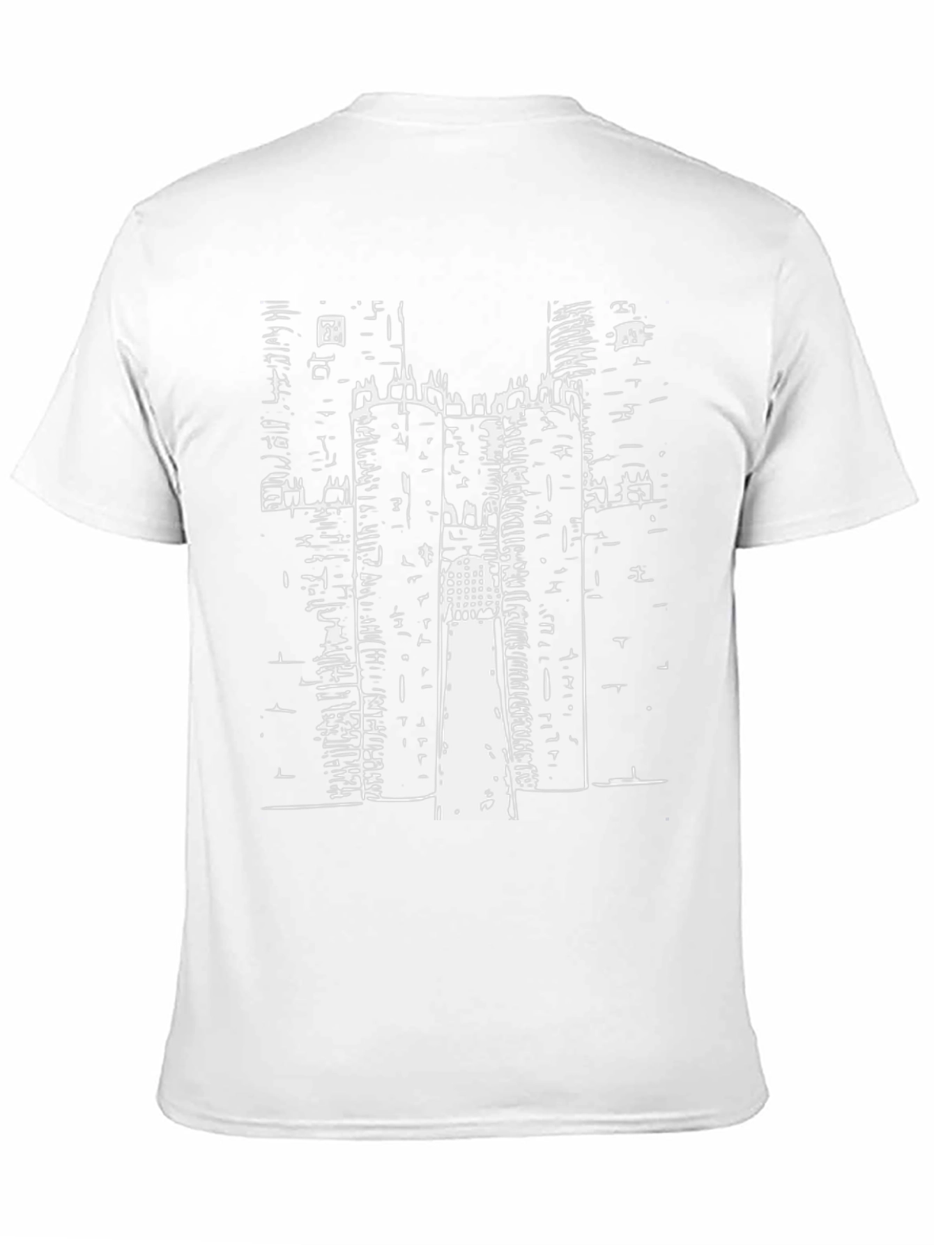 Black Castle Print Tee - Graphic T-Shirt