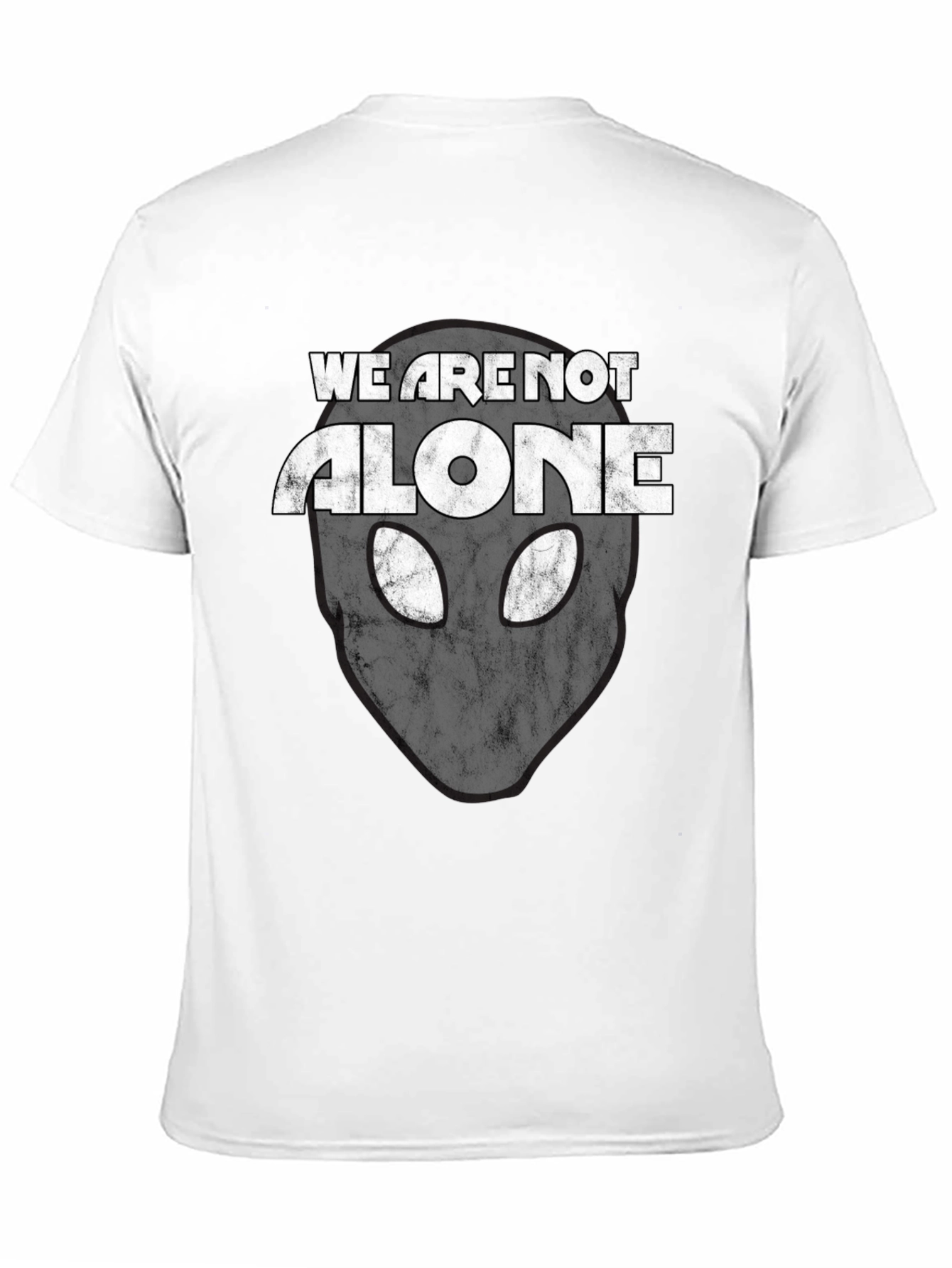 Alien Head Graphic Print T-Shirt - Sci-Fi Tee