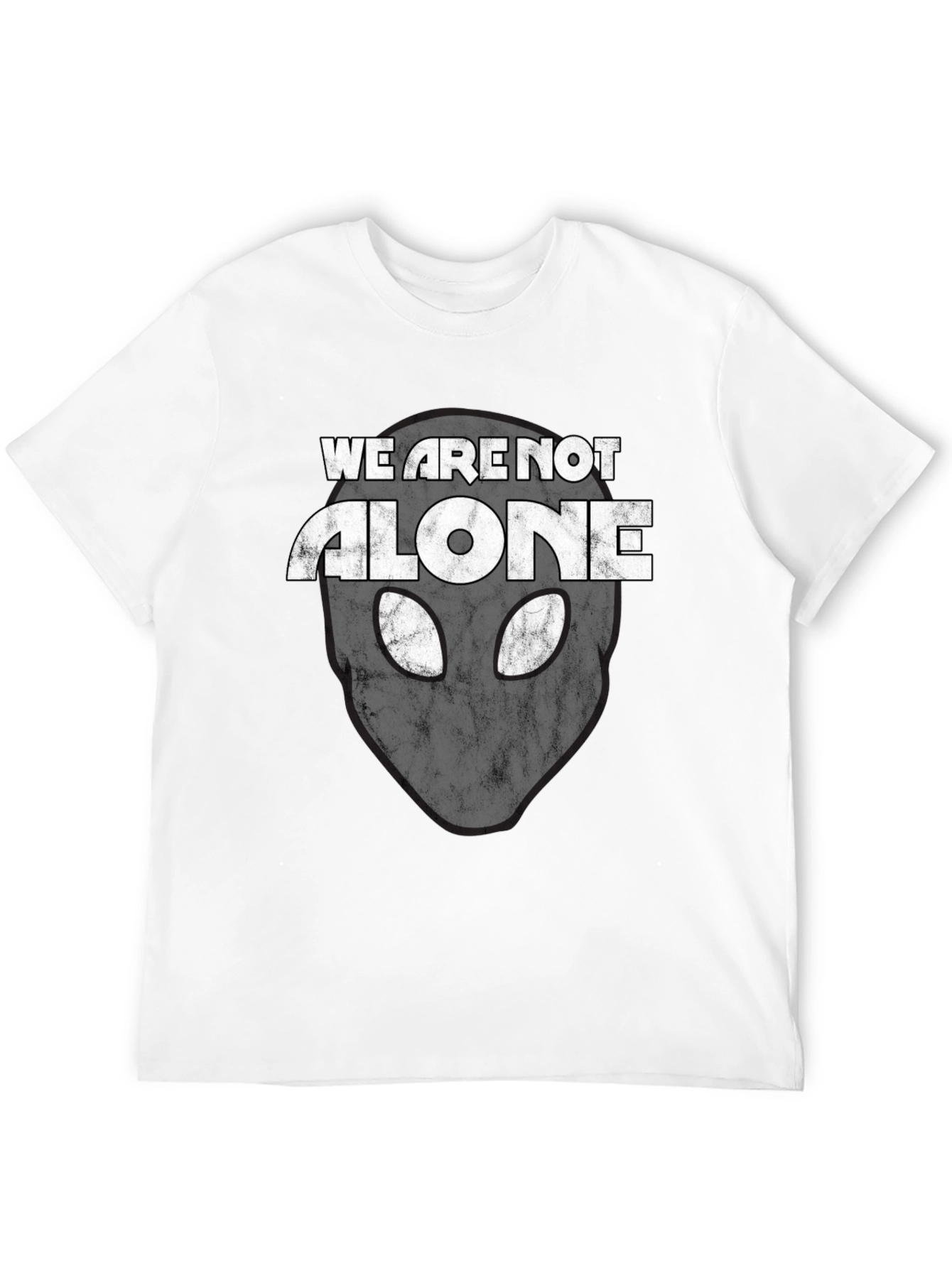 Alien Head Graphic Print T-Shirt - Sci-Fi Tee