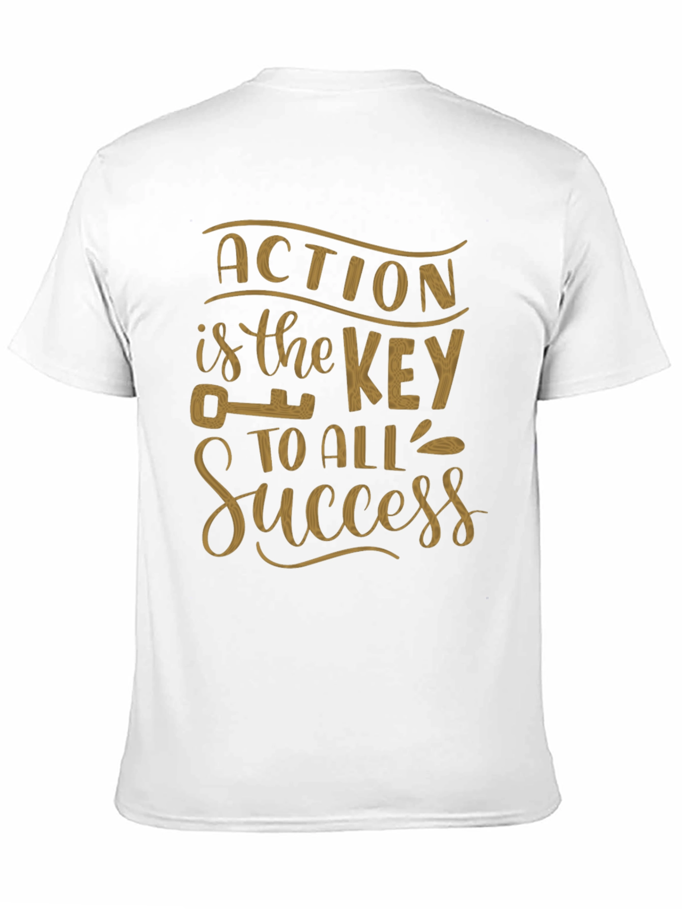 Action Is The Key Graphic T-Shirt - Motivational
