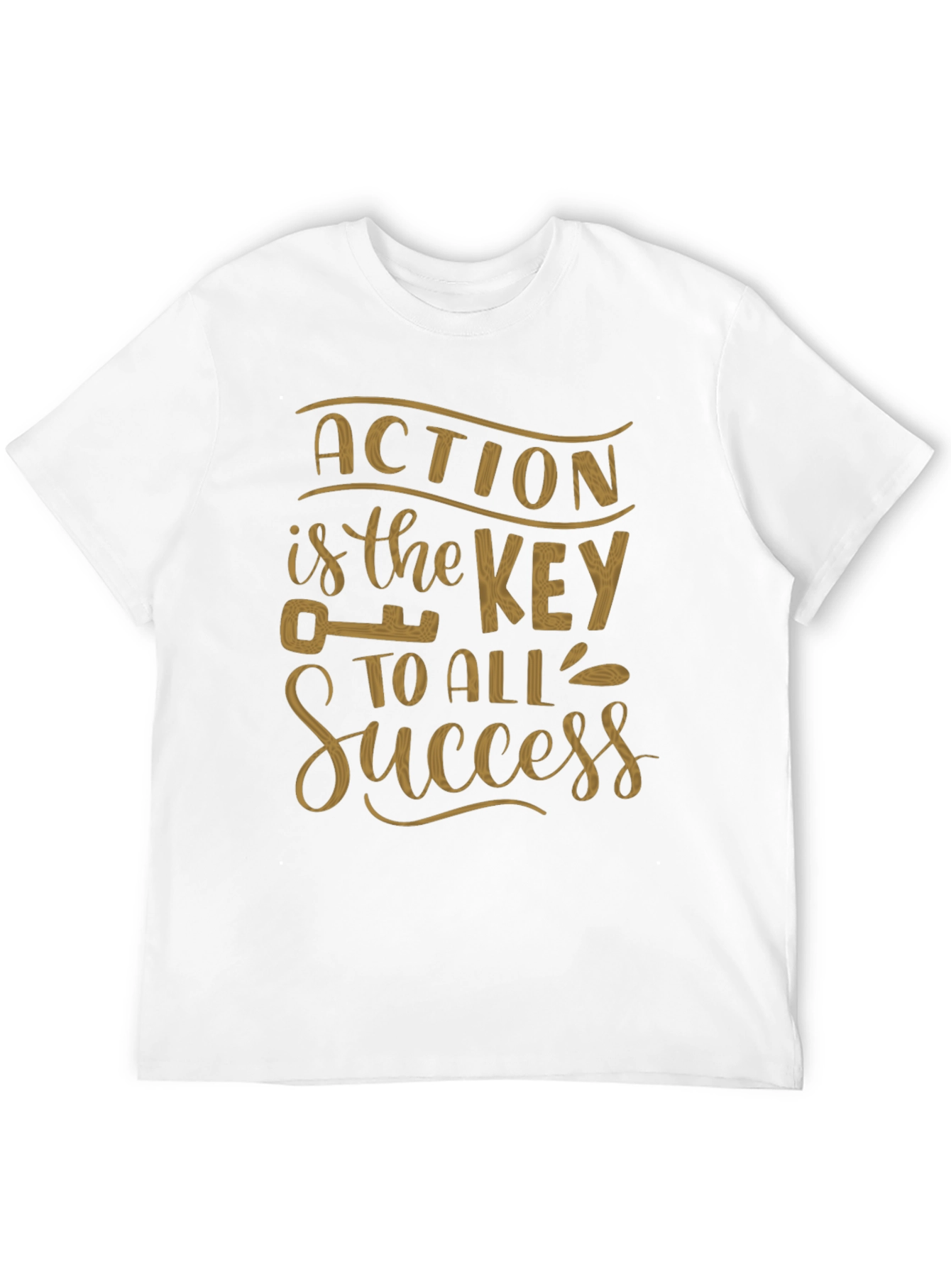 Action Is The Key Graphic T-Shirt - Motivational