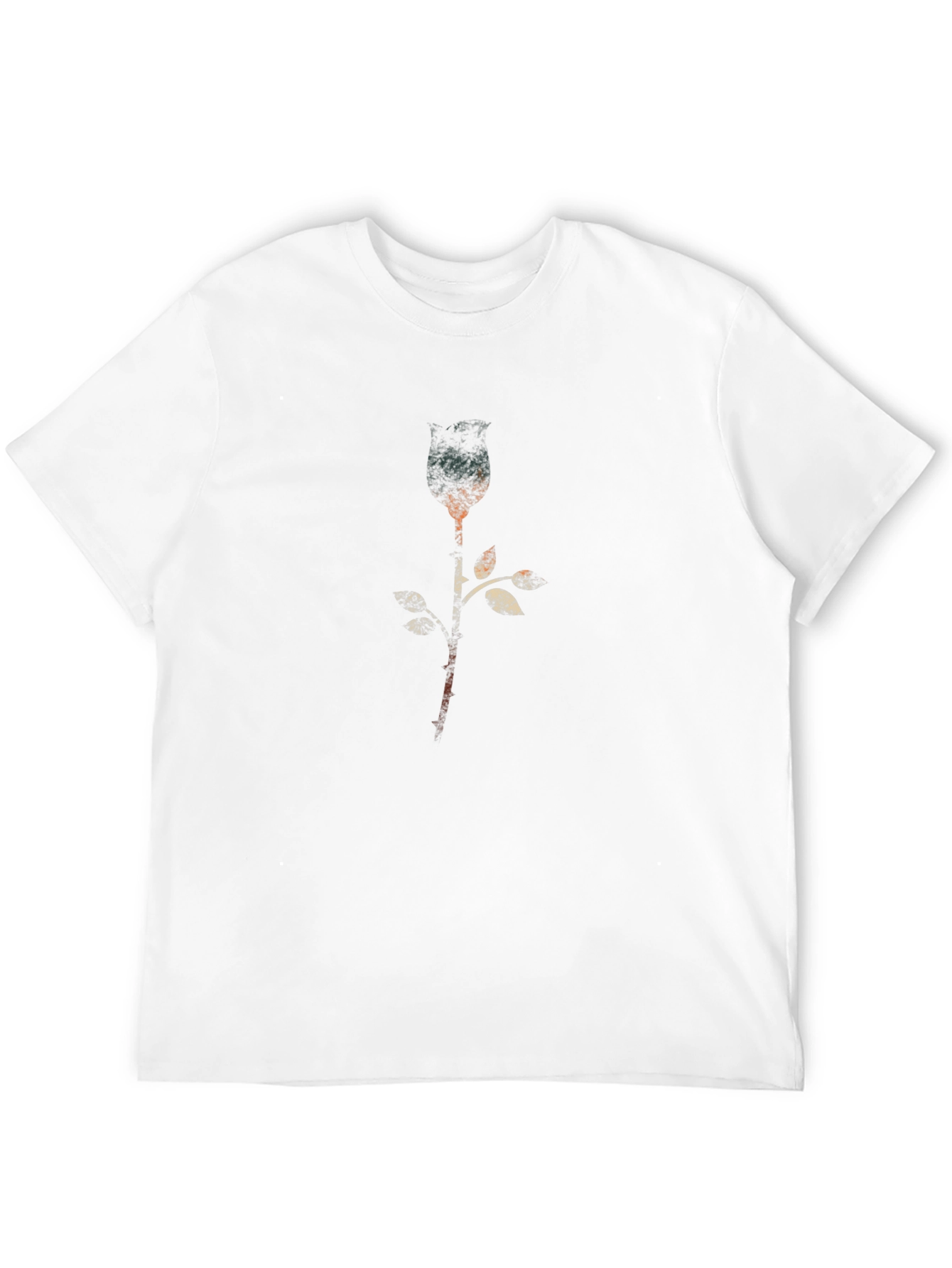 Abstract Rose Graphic T-Shirt - Modern Style