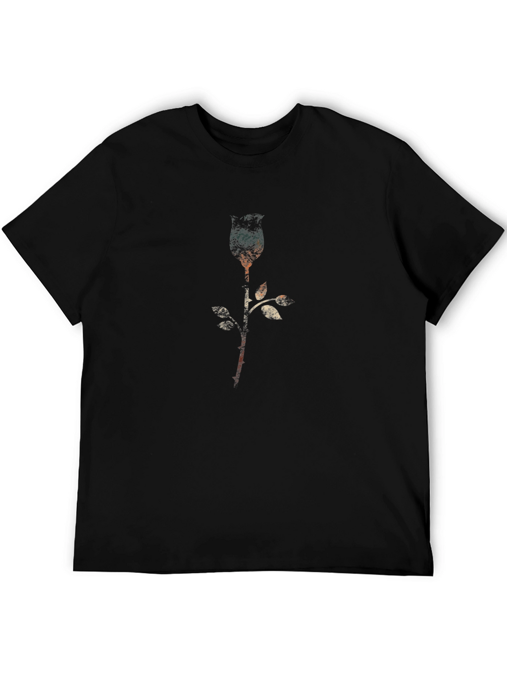 Abstract Rose Graphic T-Shirt - Modern Style