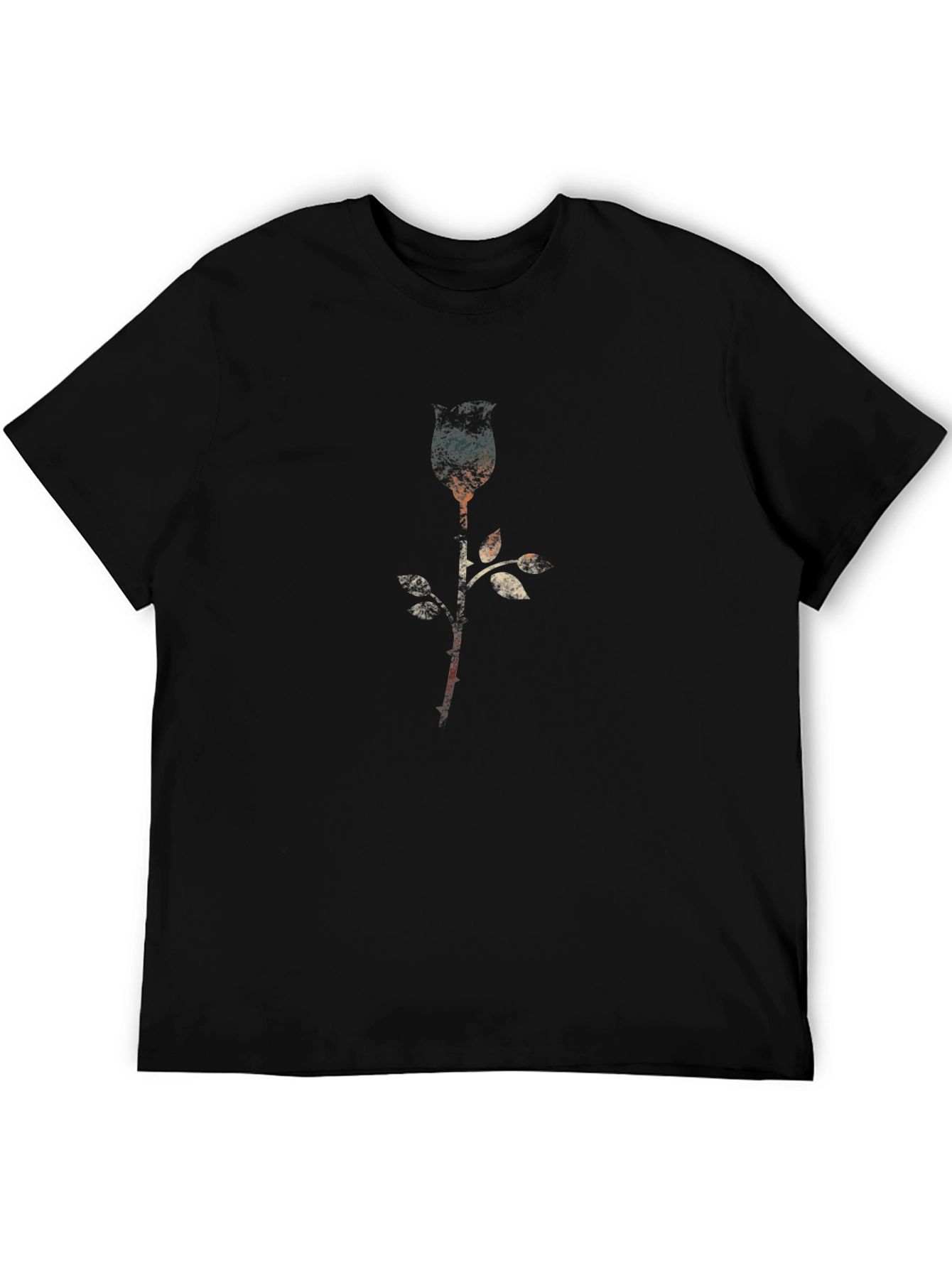 Abstract Rose Graphic T-Shirt - Modern Style