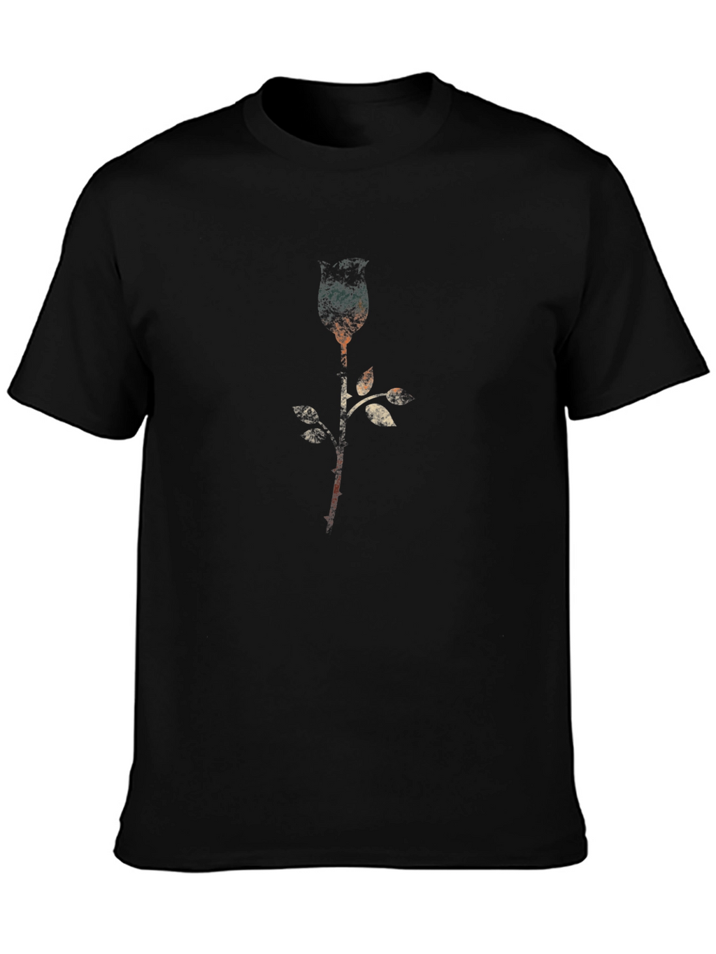 Abstract Rose Graphic T-Shirt - Modern Style