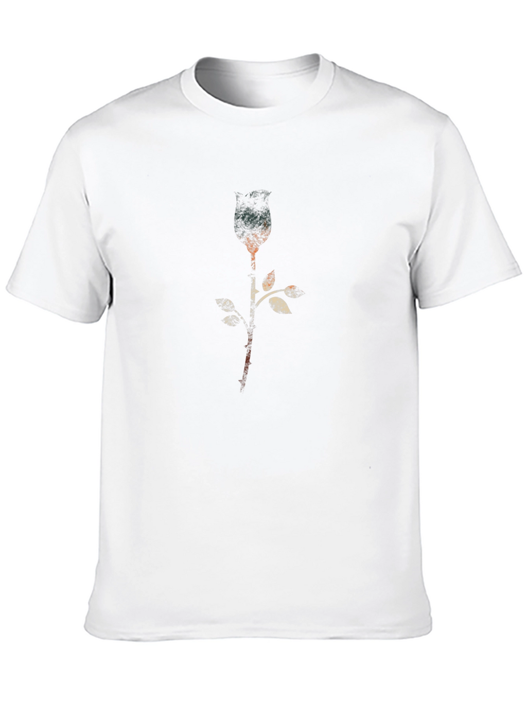 Abstract Rose Graphic T-Shirt - Modern Style