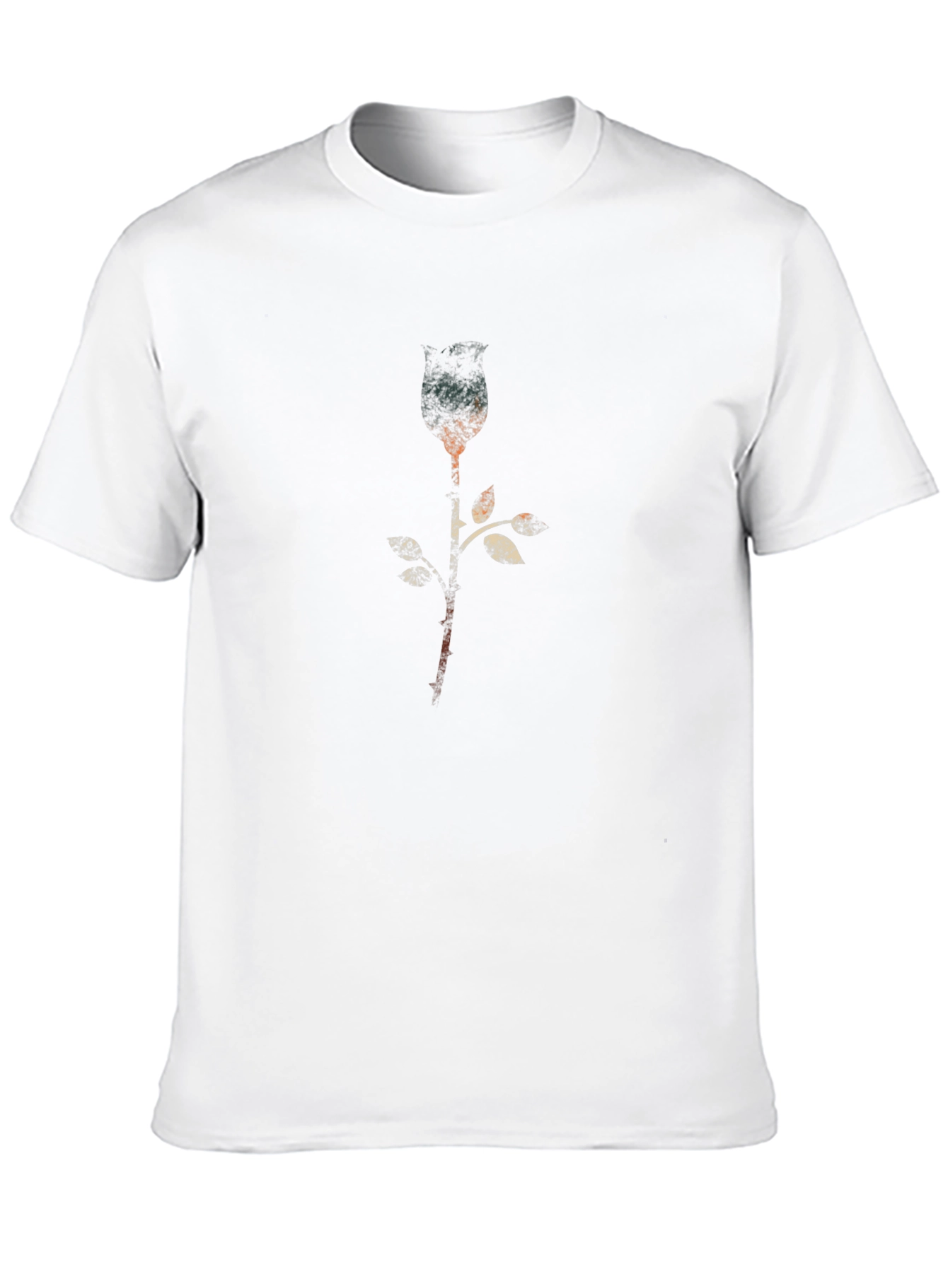 Abstract Rose Graphic T-Shirt - Modern Style