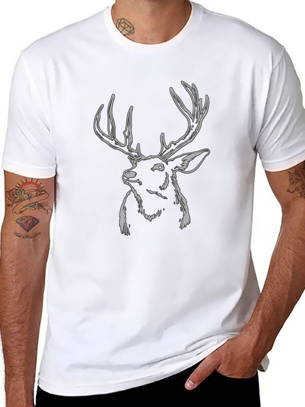 Black Deer Graphic Tee