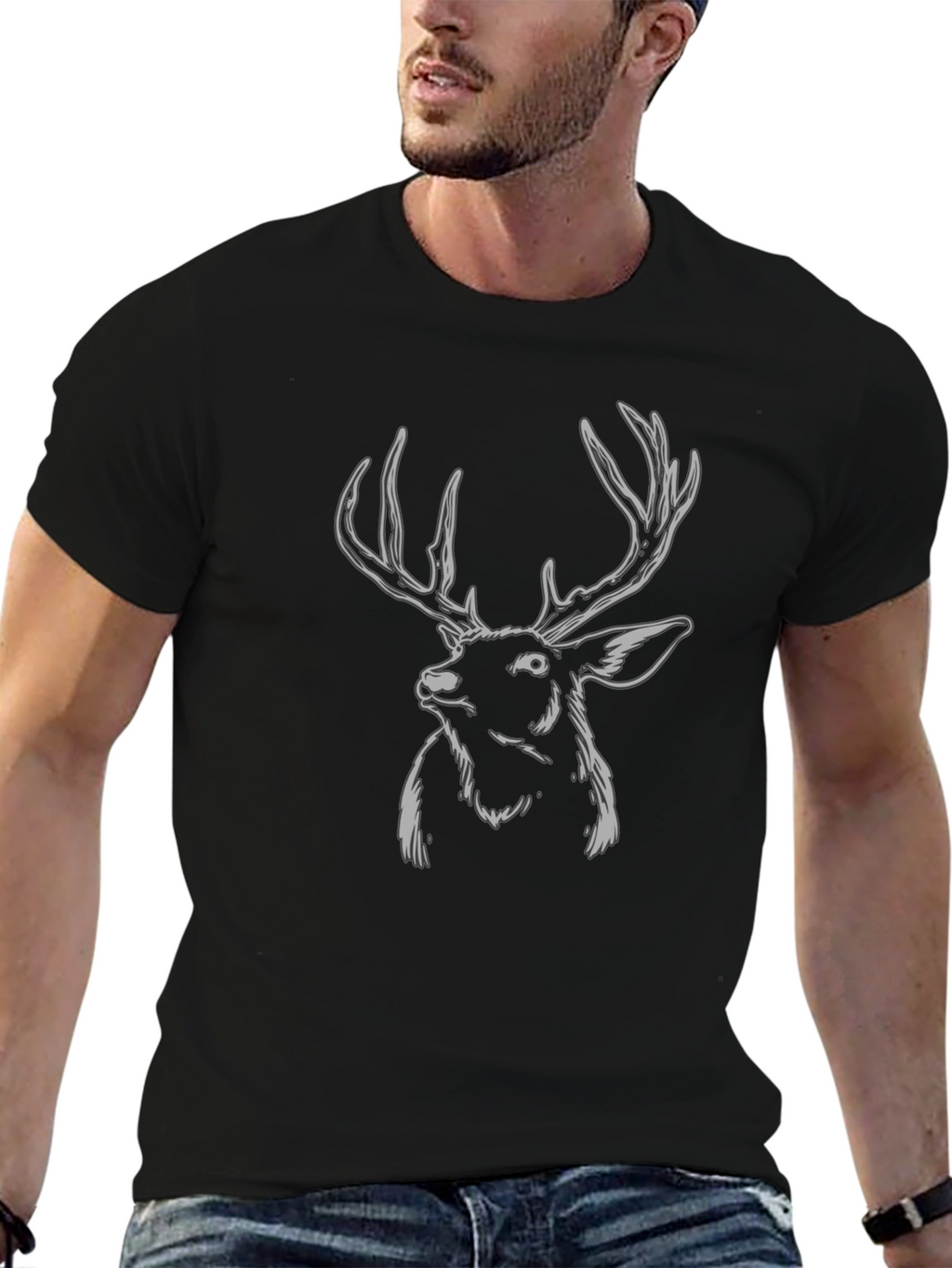 Black Deer Graphic Tee