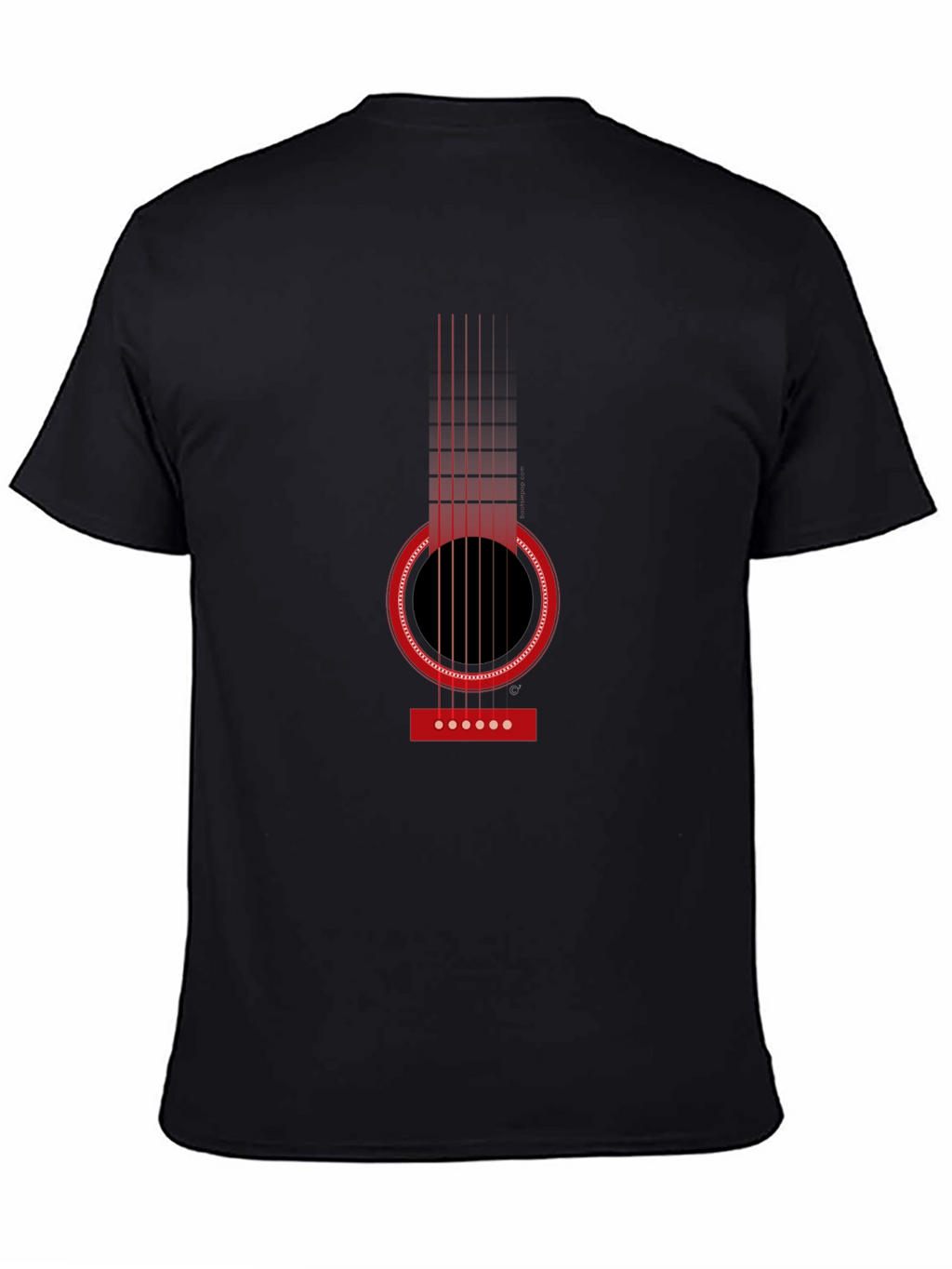 Acoustic Guitar Graphic T-Shirt - Classic Design