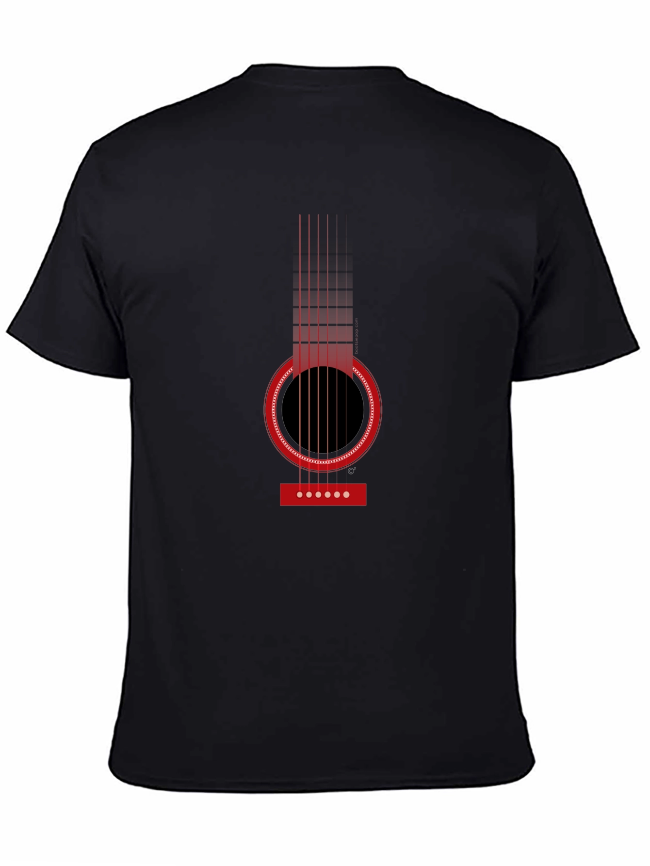 Acoustic Guitar Graphic T-Shirt - Classic Design