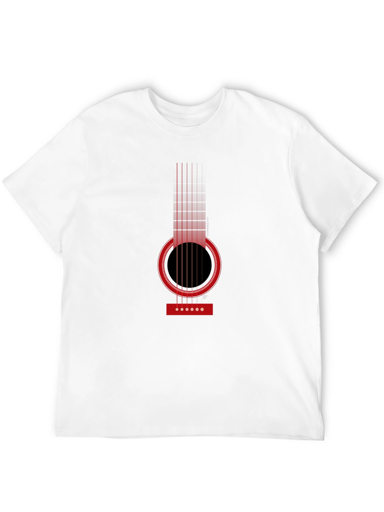 Acoustic Guitar Graphic T-Shirt - Classic Design