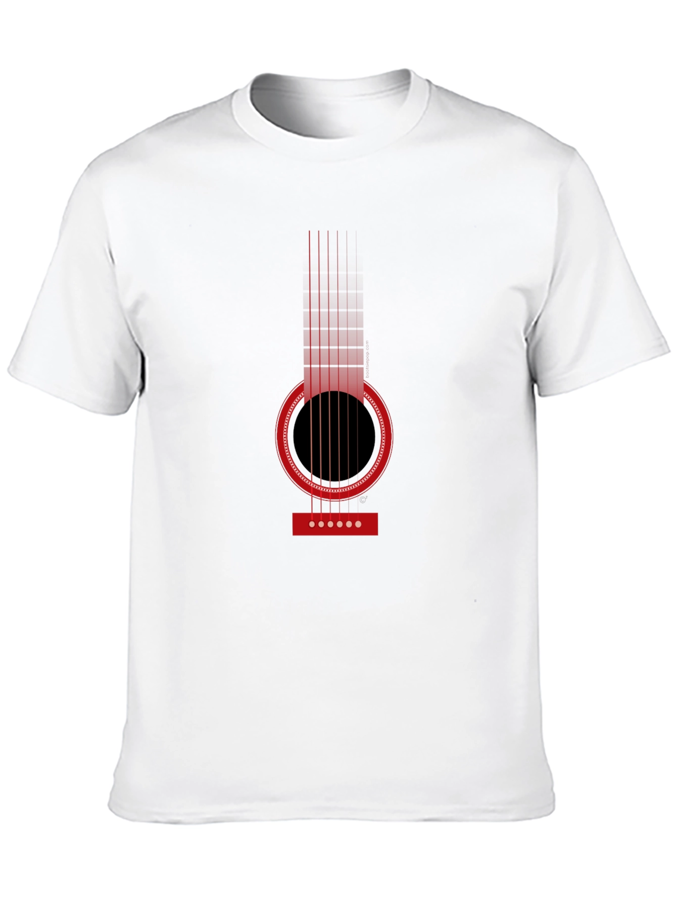 Acoustic Guitar Graphic T-Shirt - Classic Design