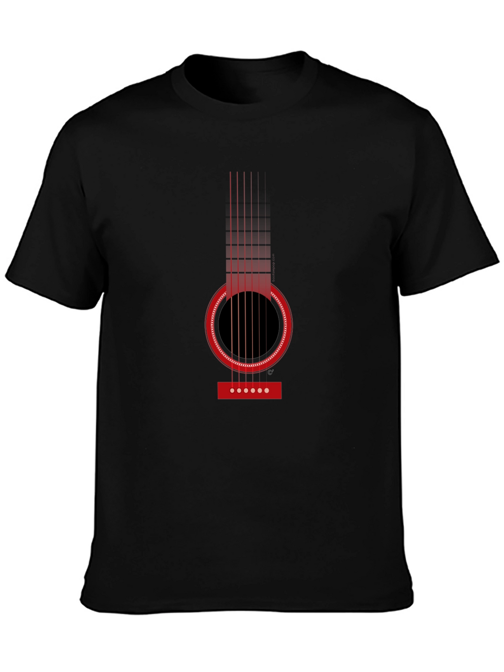 Acoustic Guitar Graphic T-Shirt - Classic Design