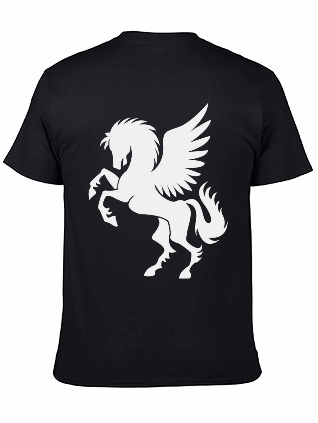 Black Pegasus Graphic Tee - Mythical Style!