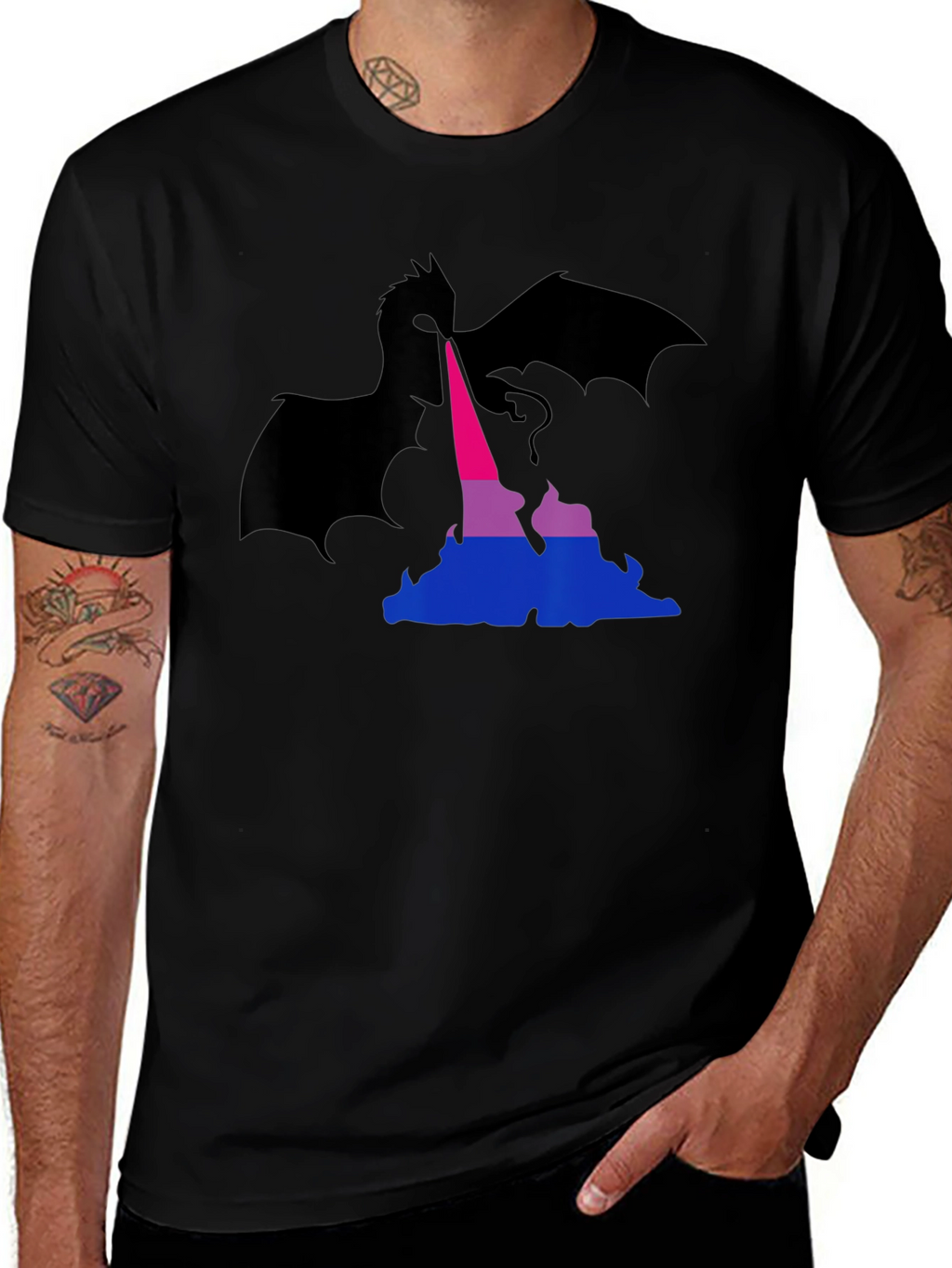 Bisexual Pride Dragon T-Shirt