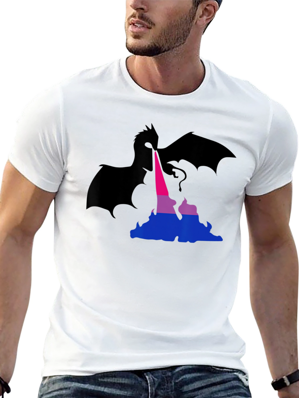 Bisexual Pride Dragon T-Shirt