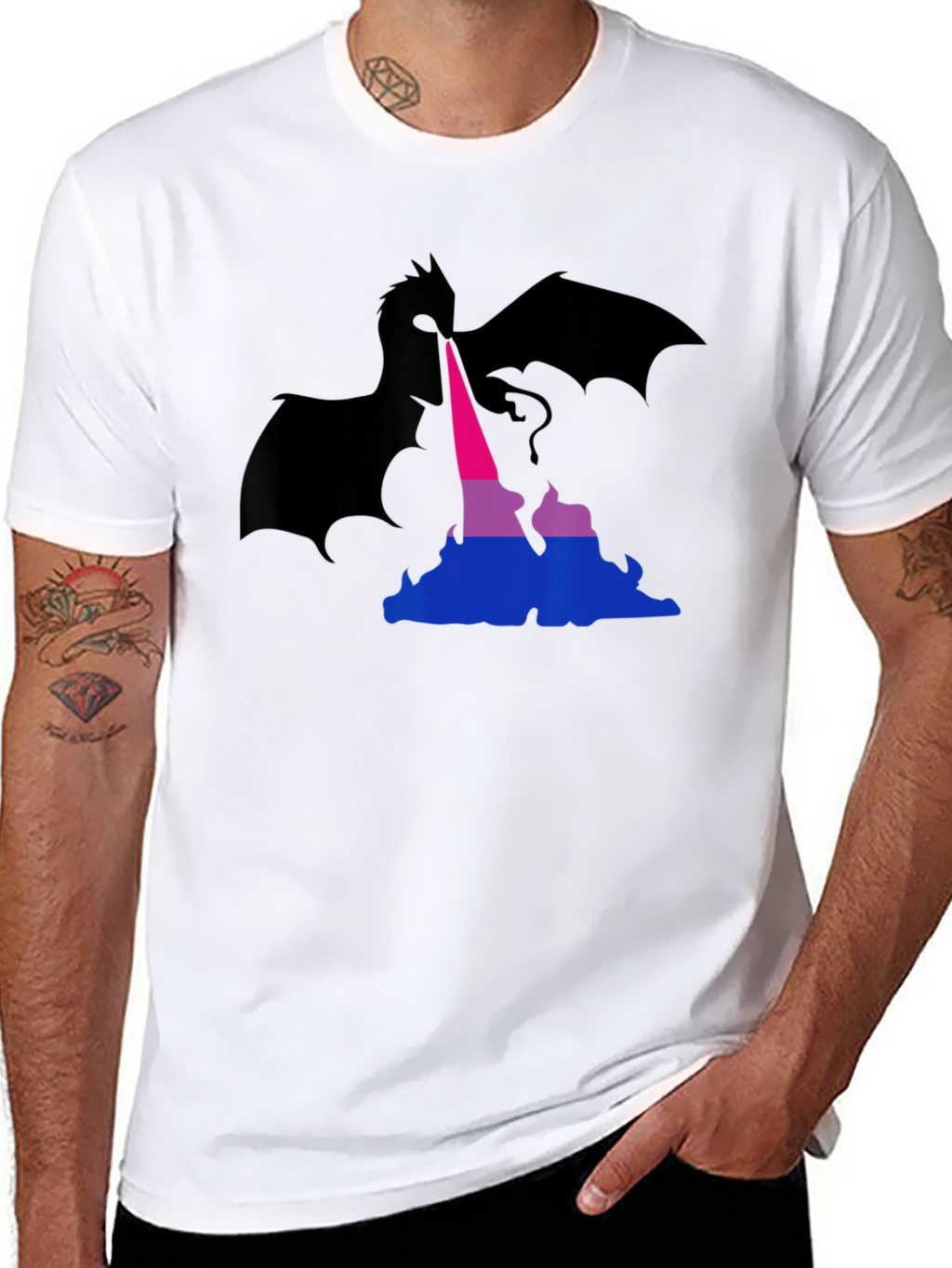 Bisexual Pride Dragon T-Shirt