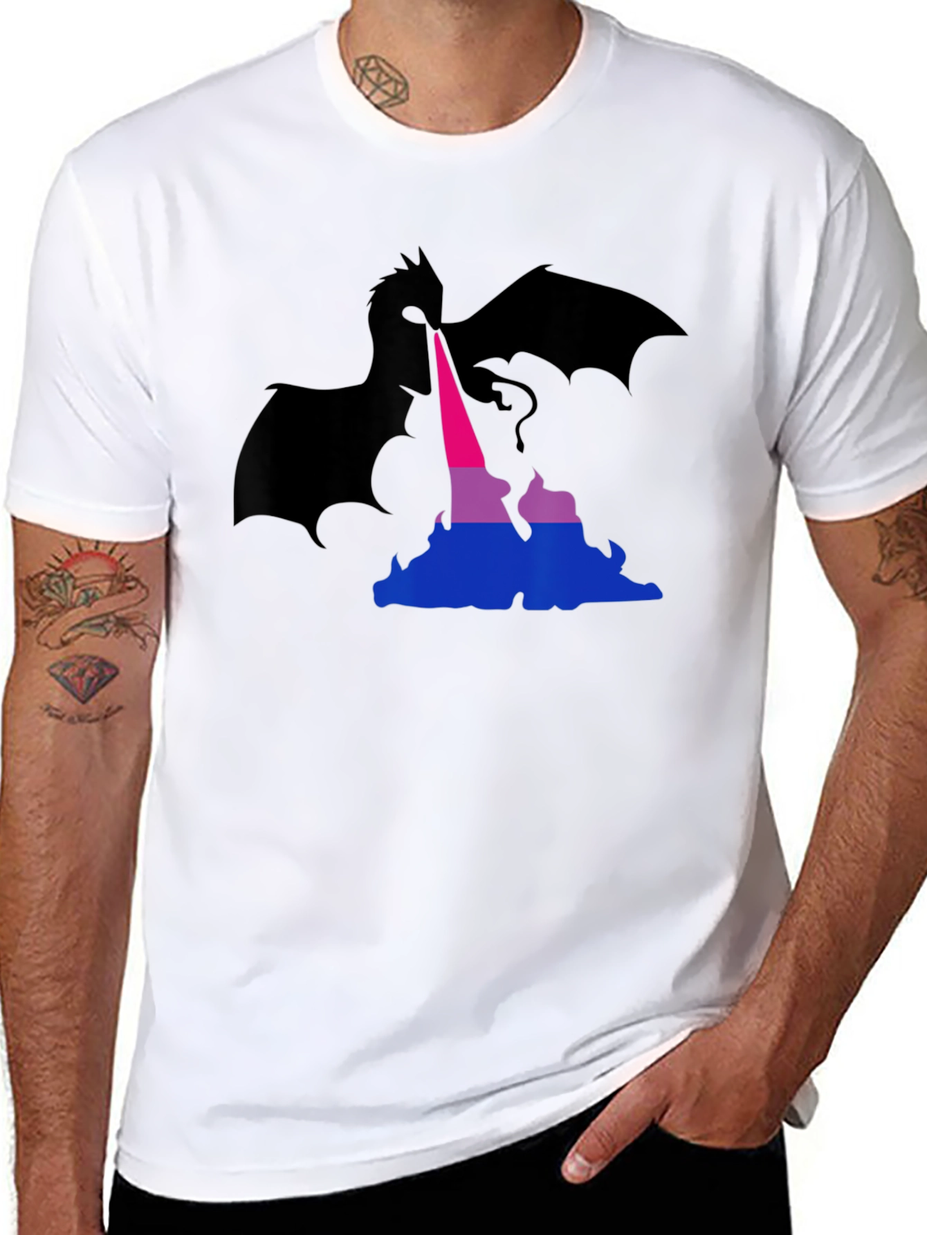 Bisexual Pride Dragon T-Shirt