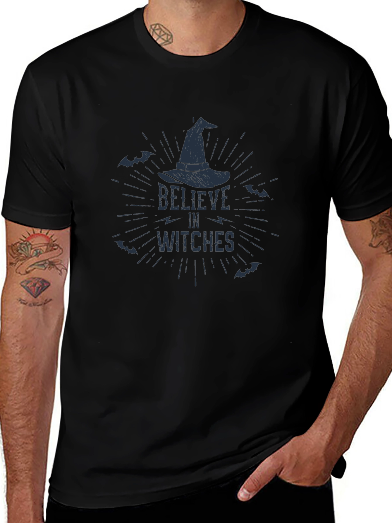 Believe in Witches Graphic T-Shirt - Halloween Tee