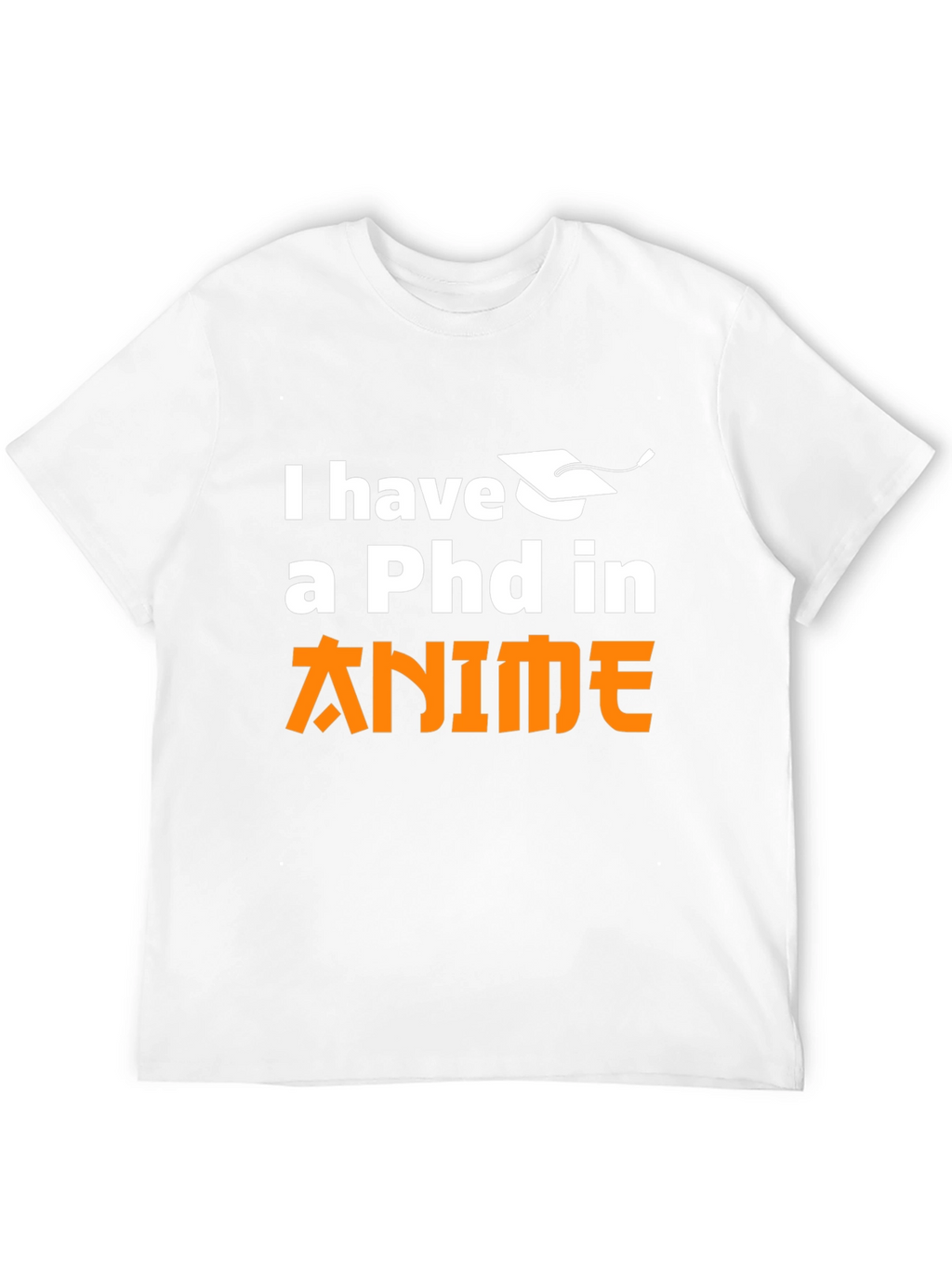 Anime PhD Black T-Shirt - Otaku Style