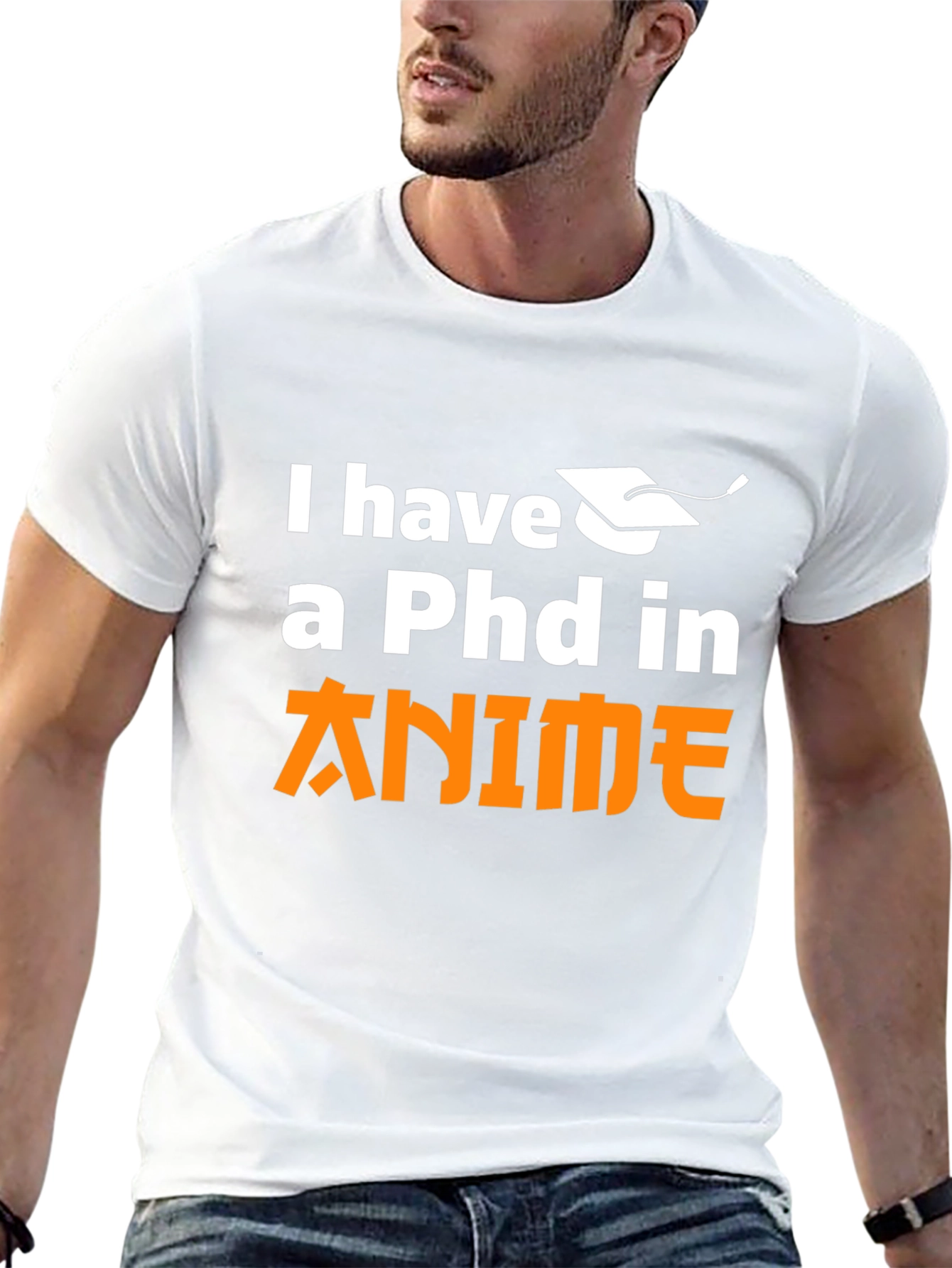 Anime PhD Black T-Shirt - Otaku Style