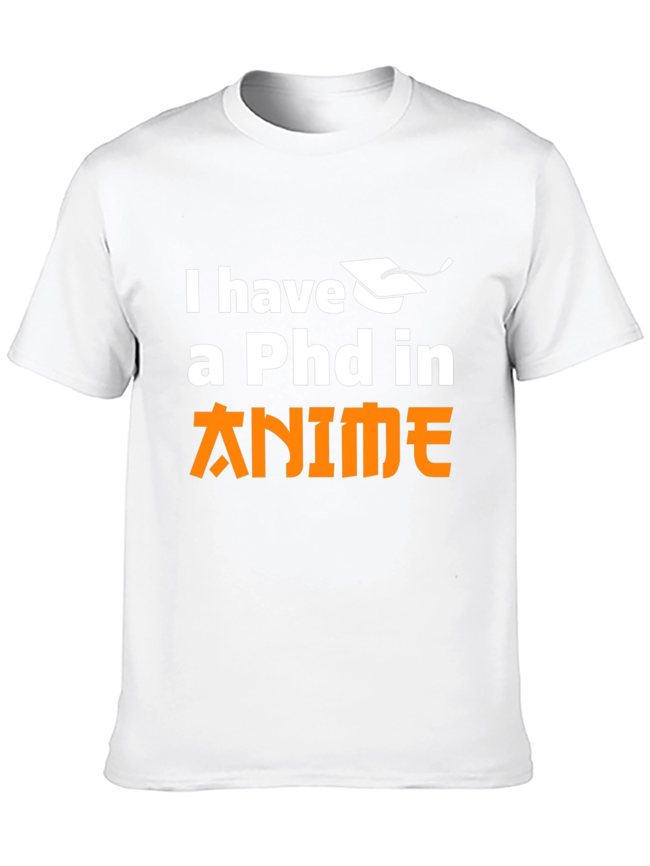 Anime PhD Black T-Shirt - Otaku Style