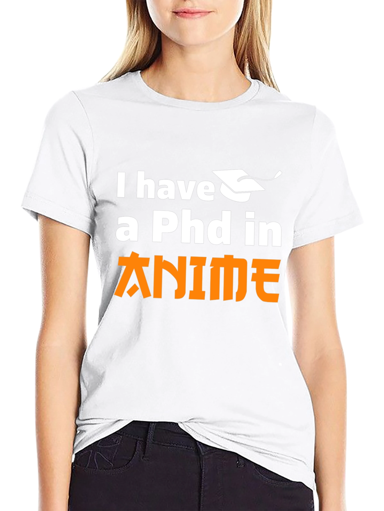 Anime PhD Black T-Shirt - Otaku Style