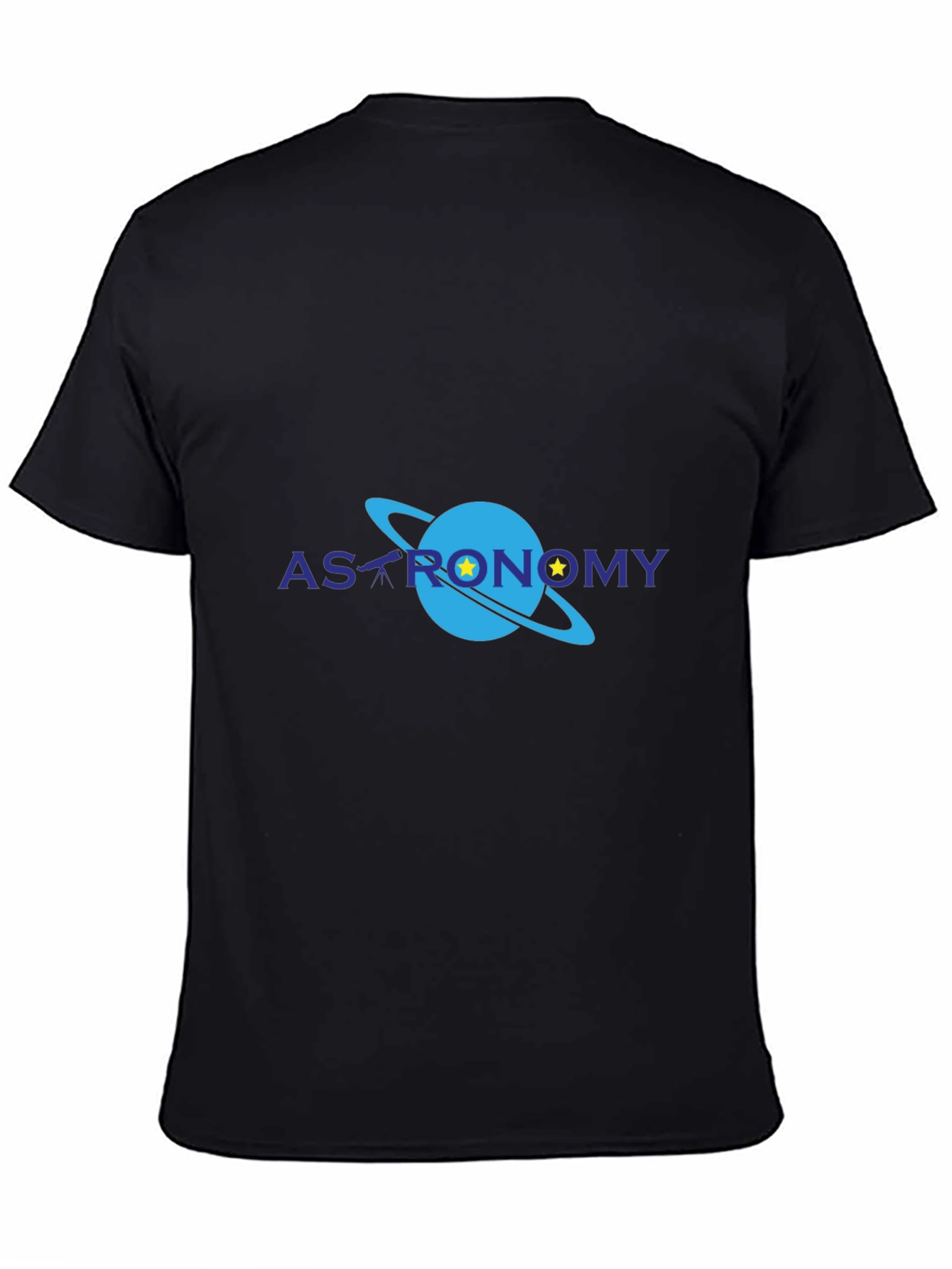 Astronomy Graphic Print Black T-Shirt