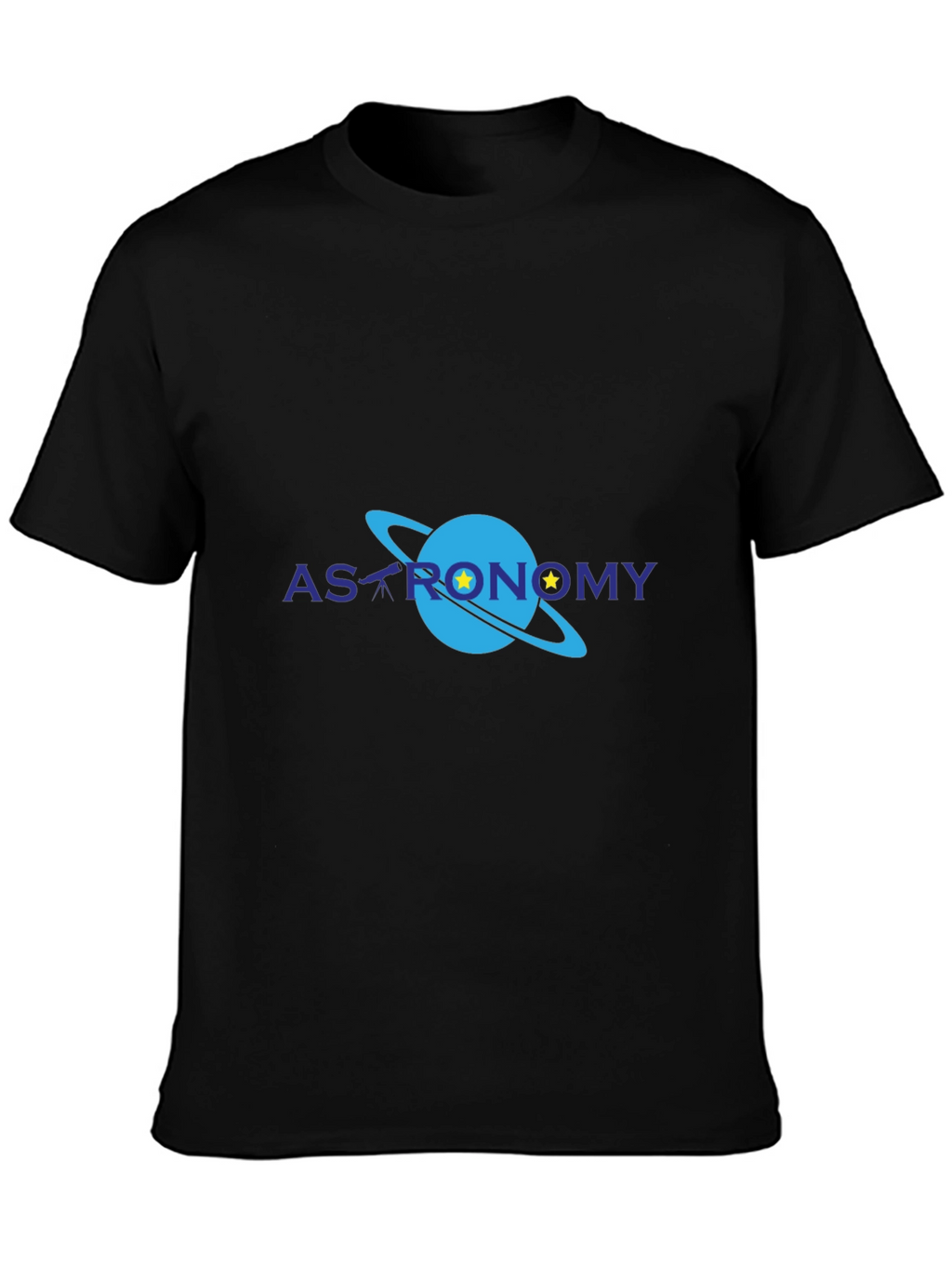 Astronomy Graphic Print Black T-Shirt