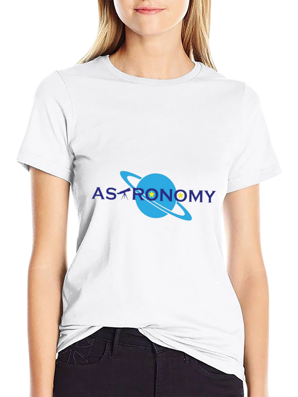 Astronomy Graphic Print Black T-Shirt