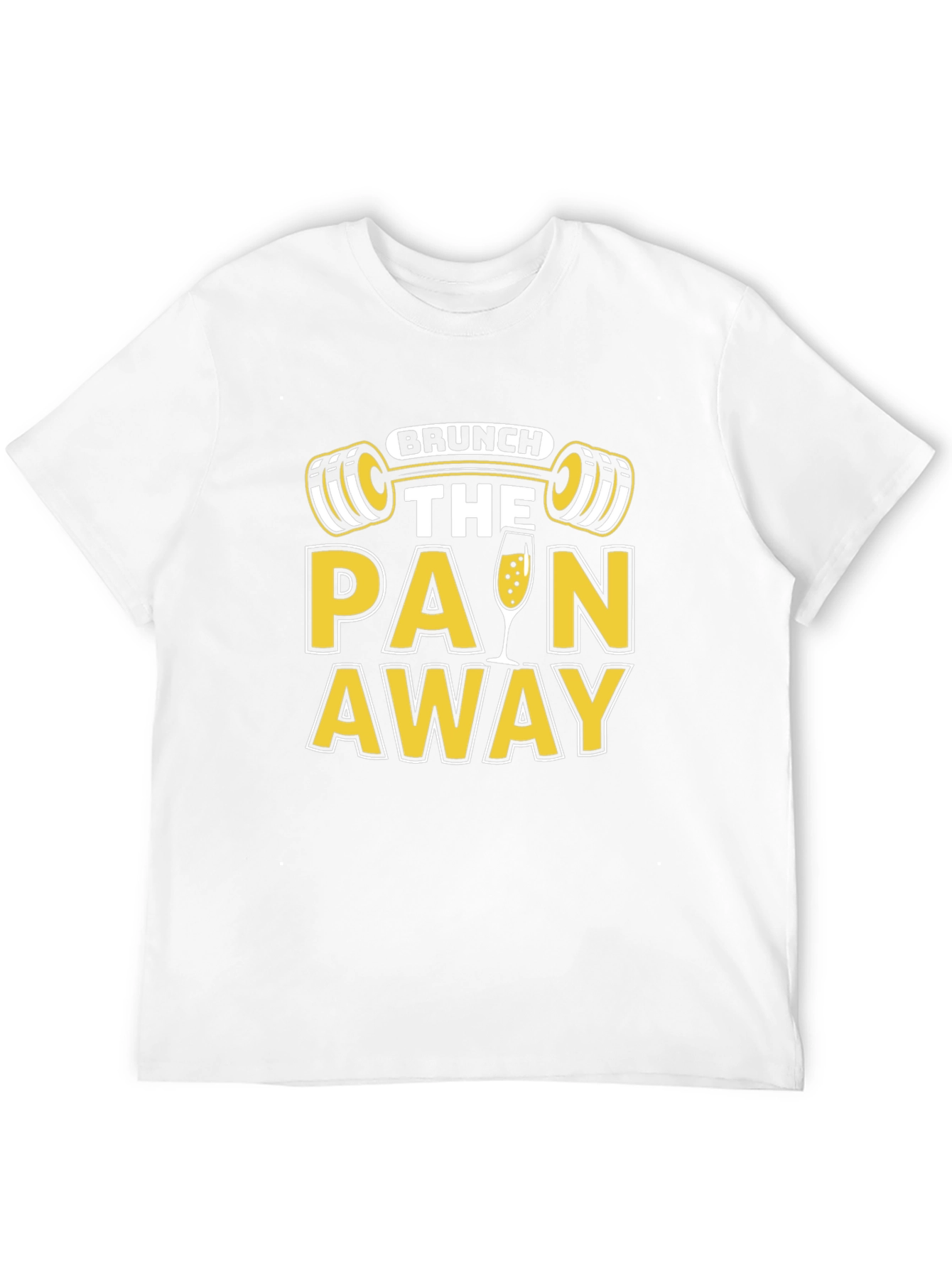 Brunch the Pain Away T-Shirt - Gym & Mimosa Design