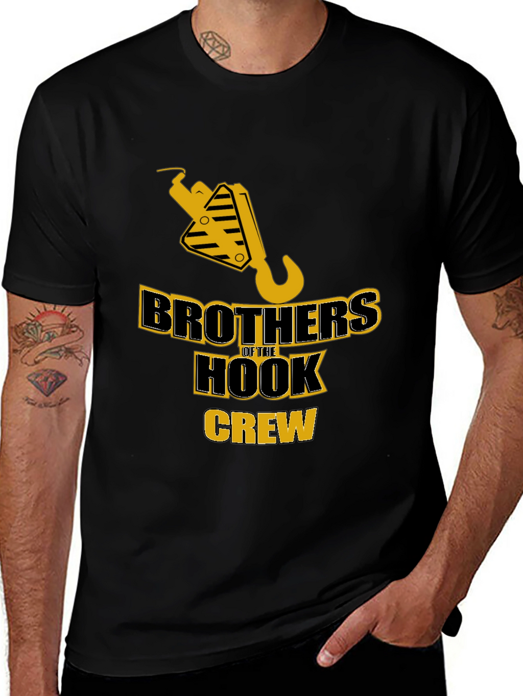 Brothers of the Hook Crew Black T-Shirt
