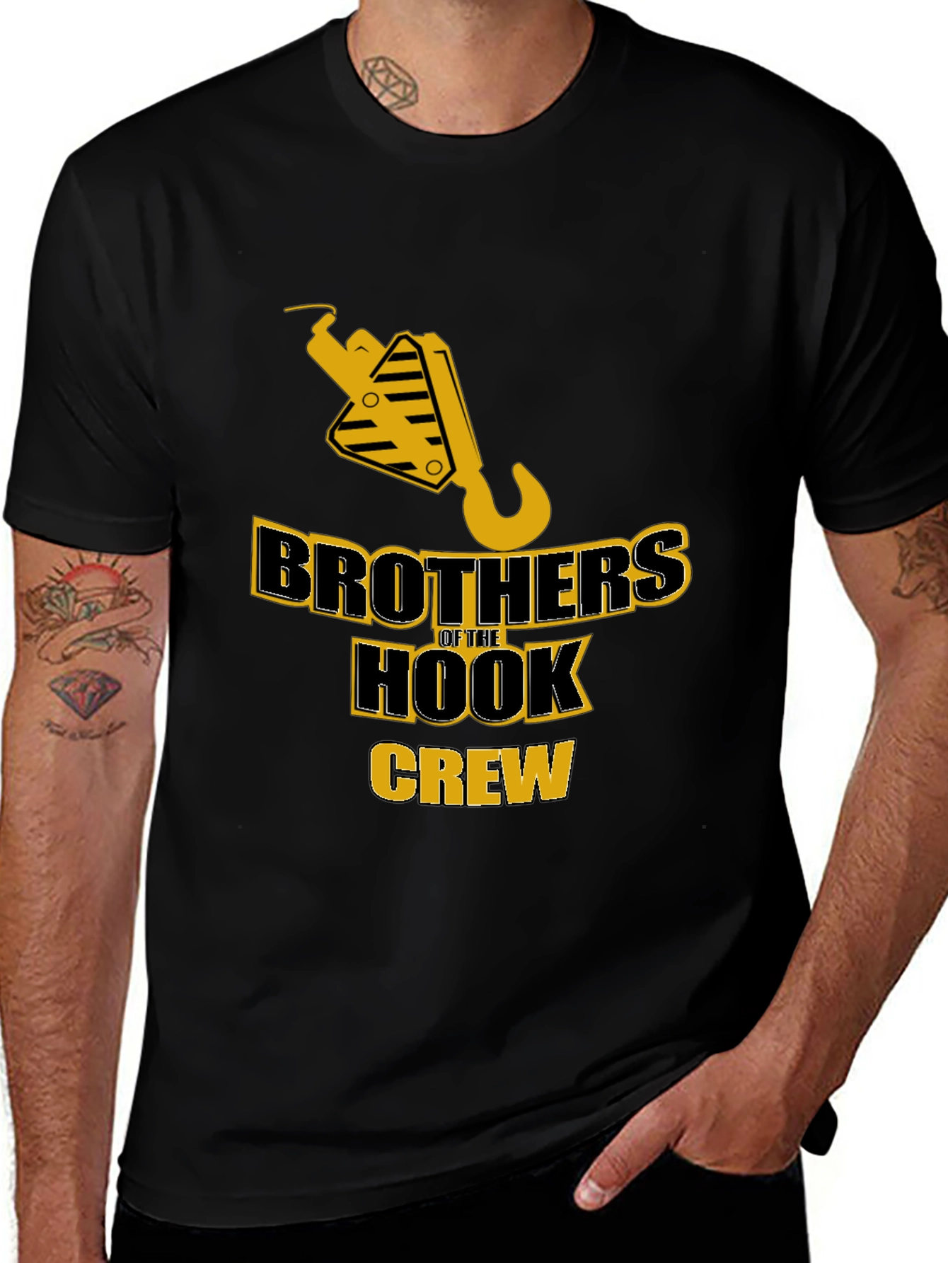Brothers of the Hook Crew Black T-Shirt