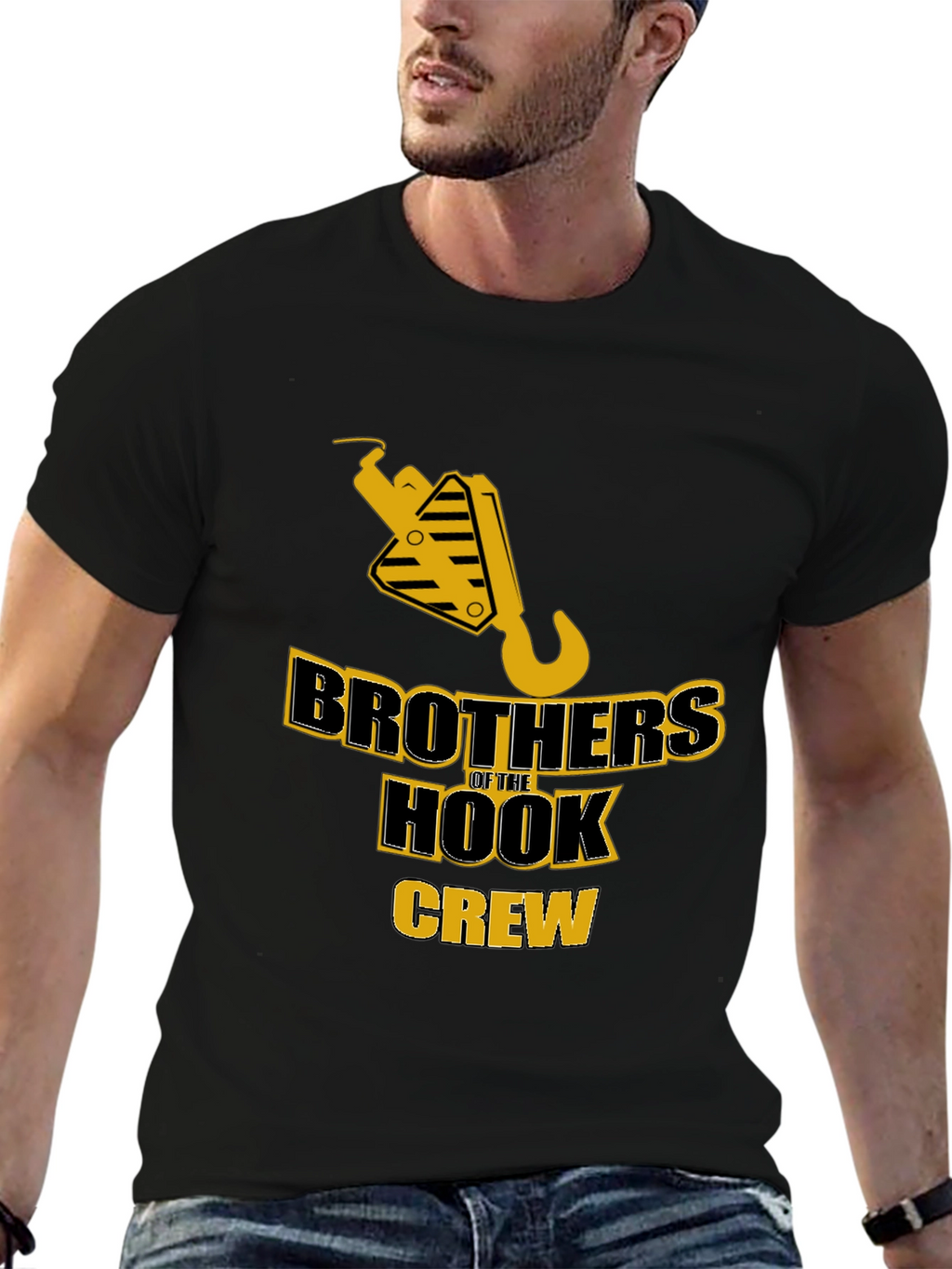 Brothers of the Hook Crew Black T-Shirt