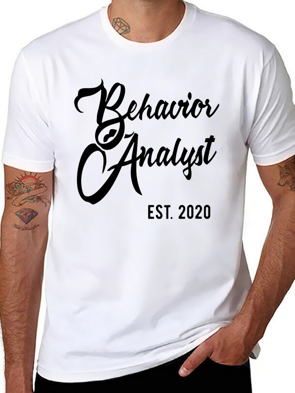 Behavior Analyst Est. 2020 Black T-Shirt