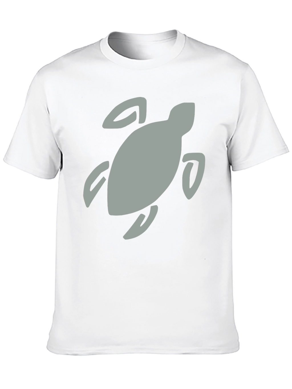 Black T-Shirt with Turtle Graphic