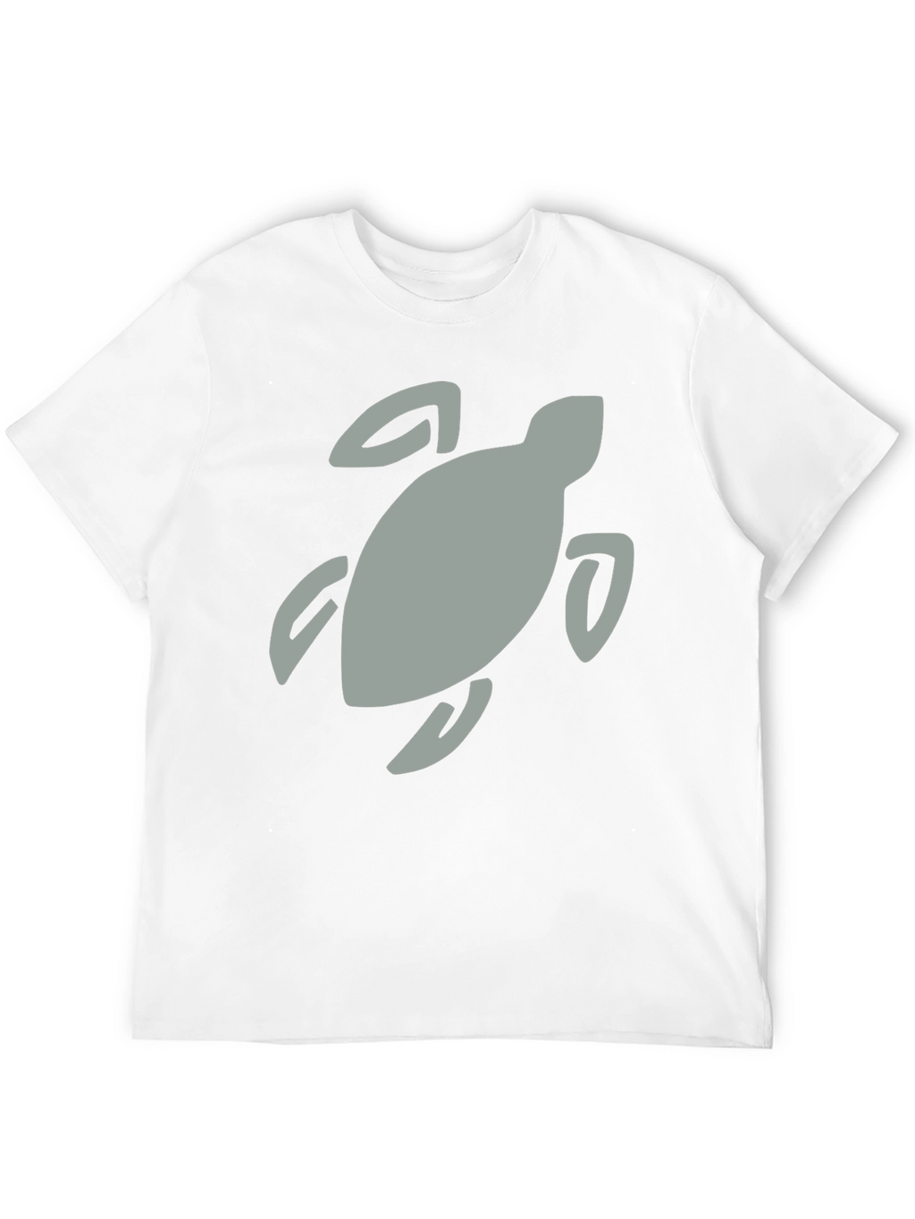 Black T-Shirt with Turtle Graphic