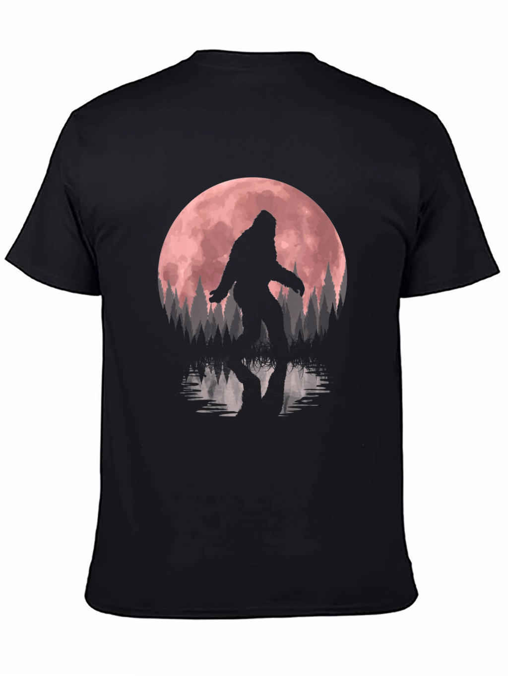 Bigfoot Moon Reflection Graphic Tee
