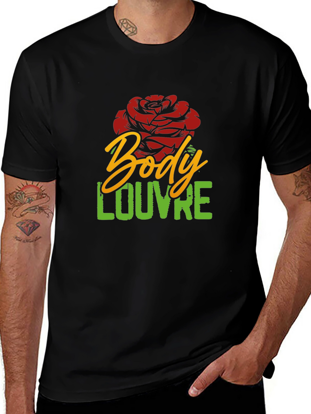 Body Louvre Black Graphic Tee