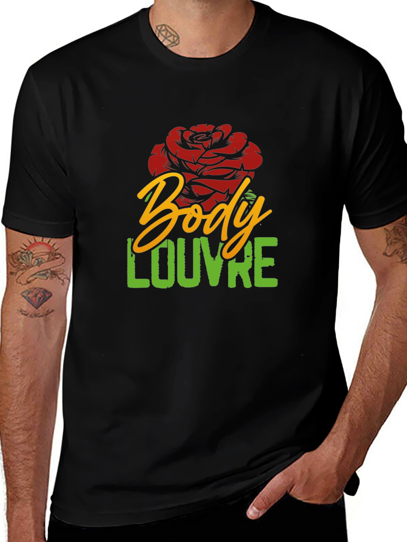 Body Louvre Black Graphic Tee