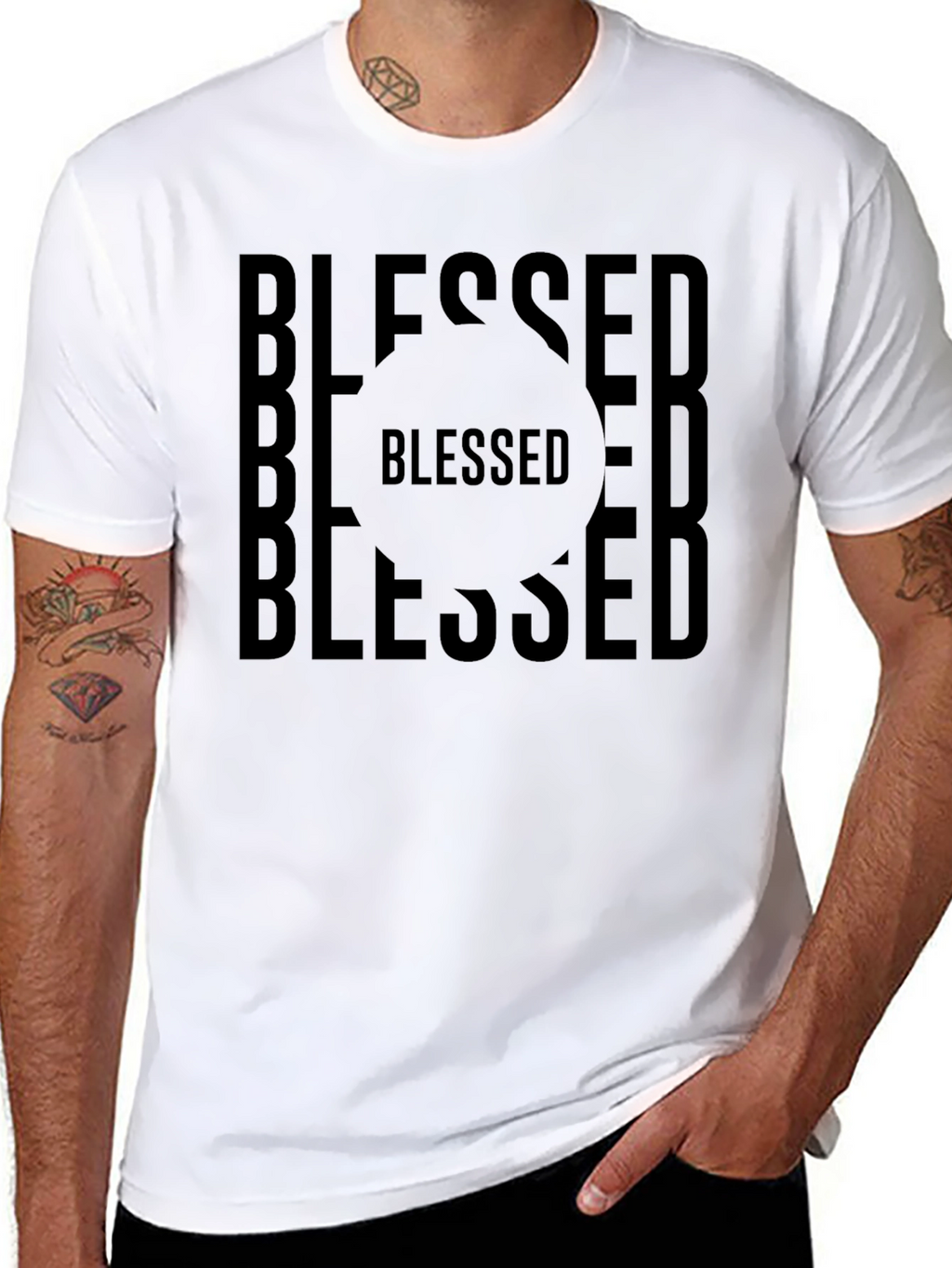 Blessed Graphic T-Shirt - Black Tee
