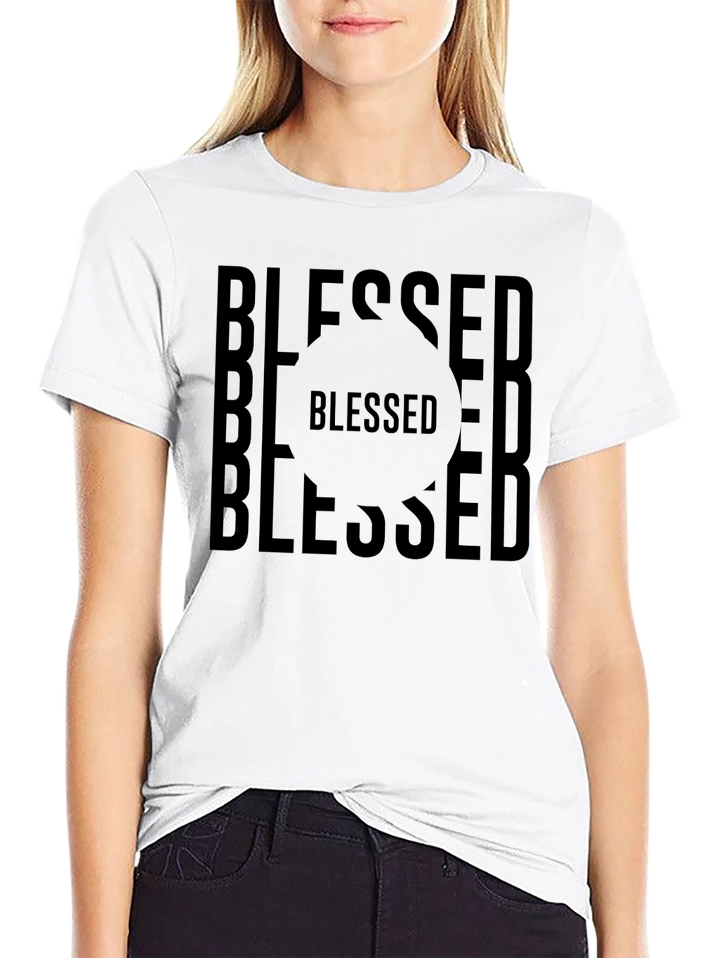 Blessed Graphic T-Shirt - Black Tee