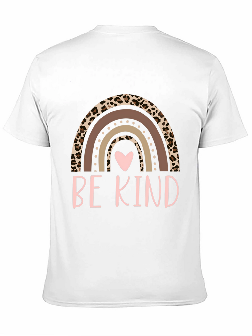 Be Kind Rainbow Leopard Print T-Shirt
