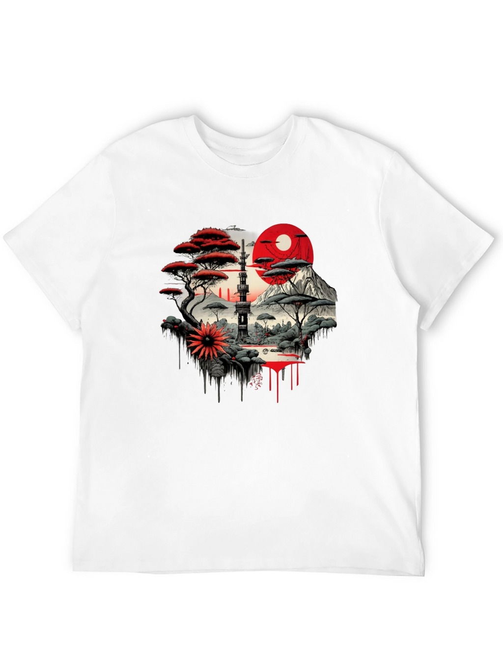 Asian Landscape Art T-Shirt