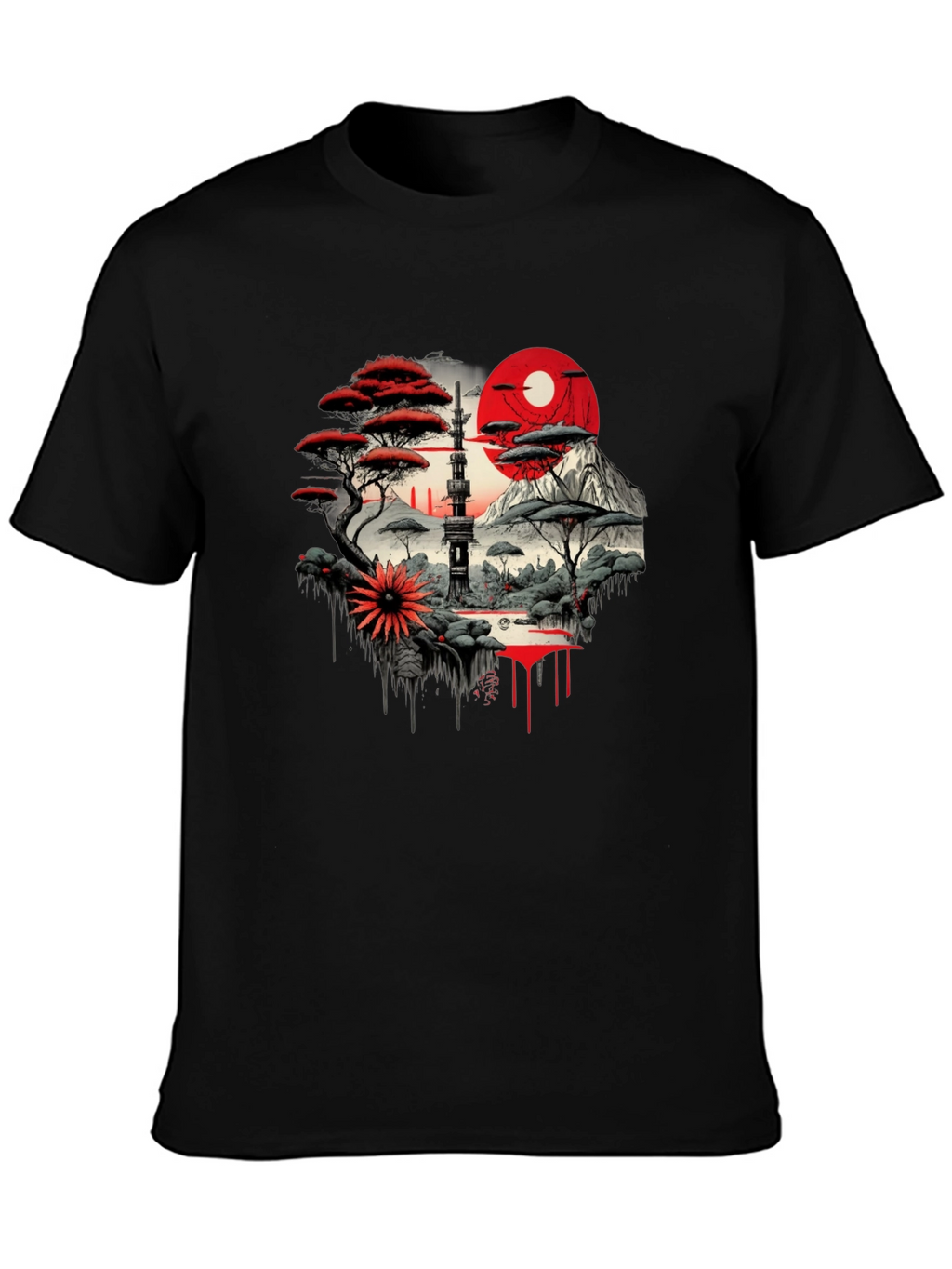 Asian Landscape Art T-Shirt