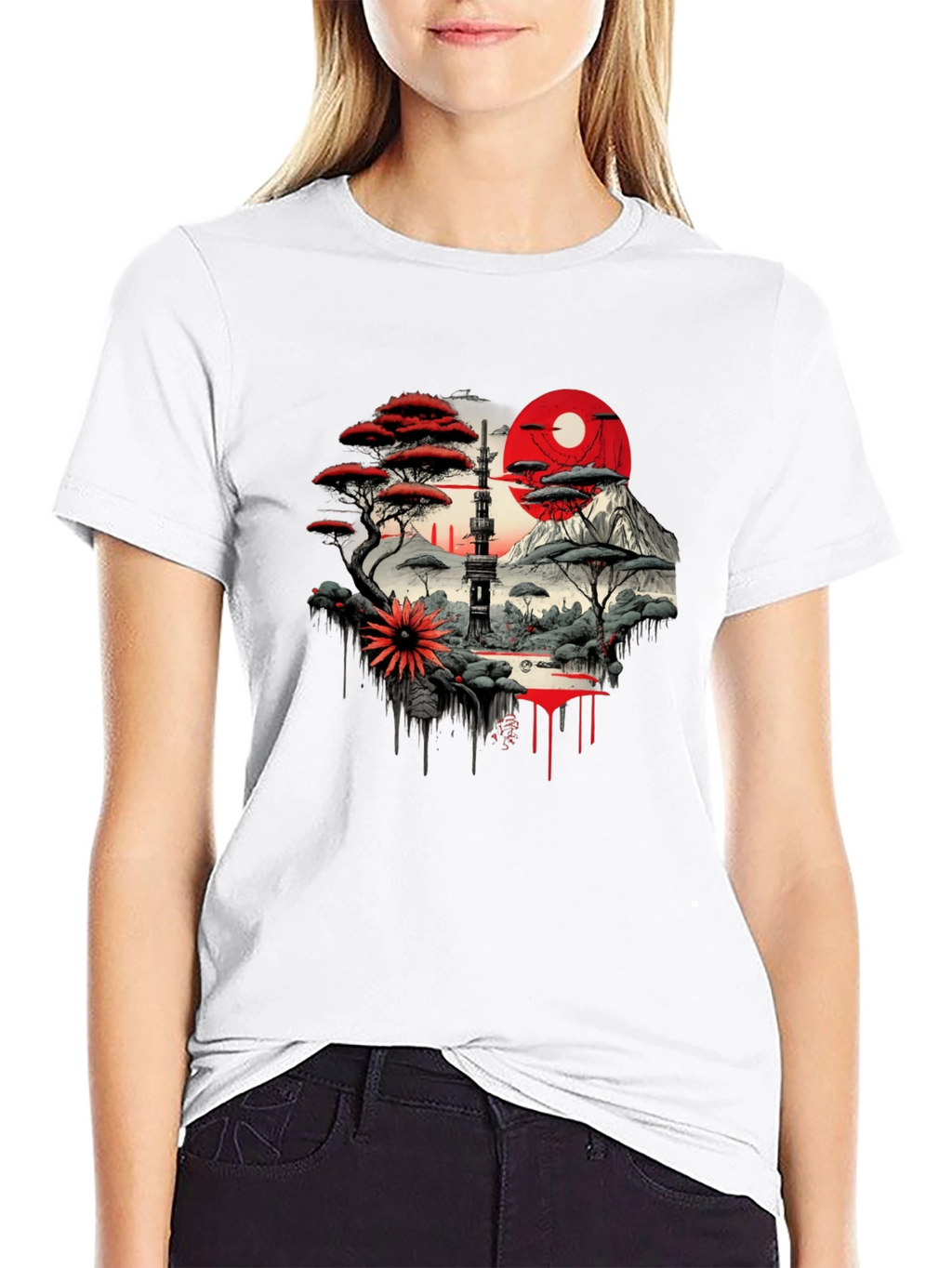 Asian Landscape Art T-Shirt
