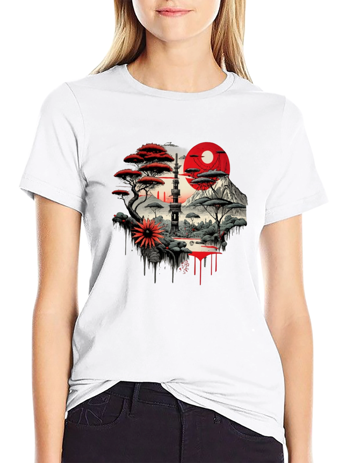 Asian Landscape Art T-Shirt